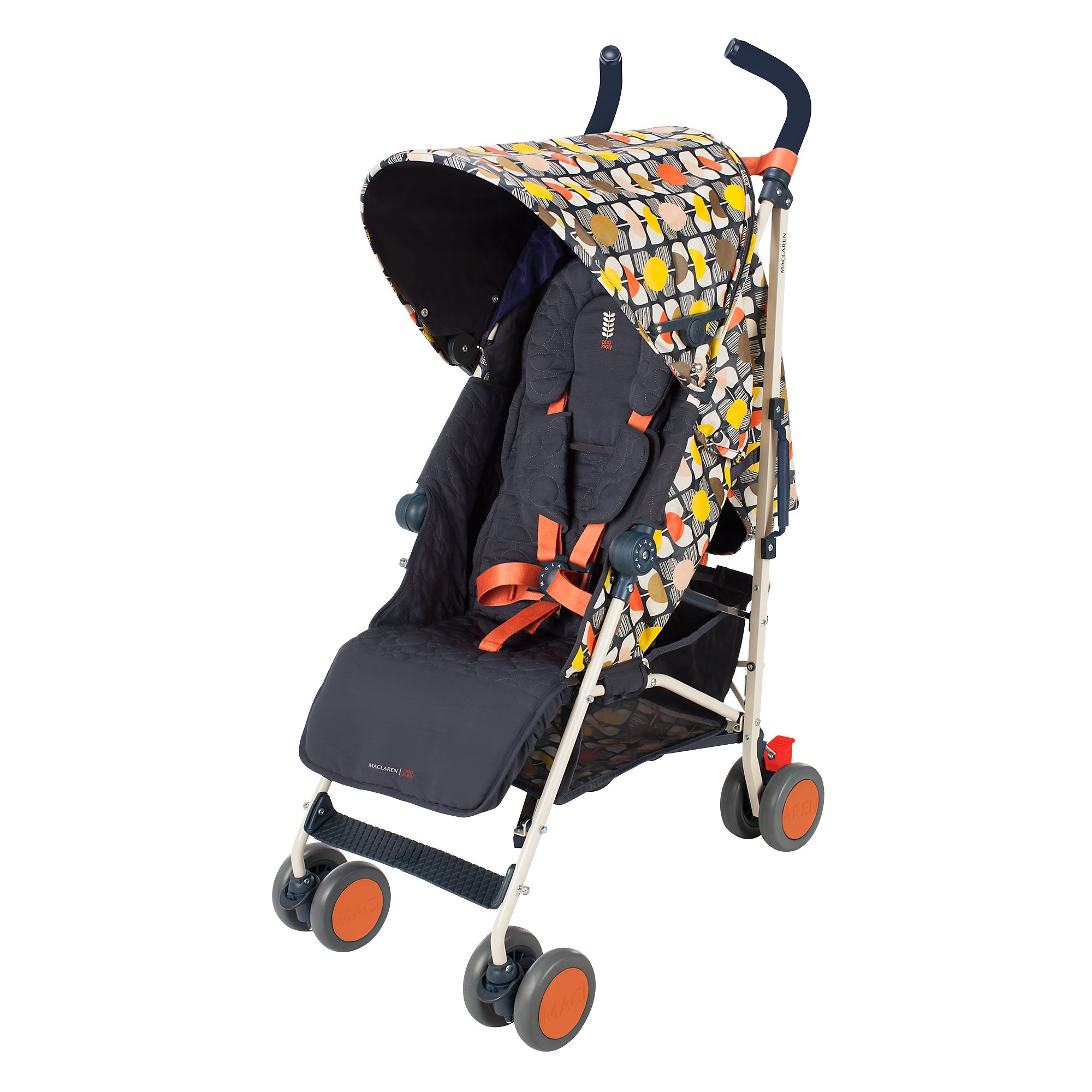 Maclaren Quest Stroller - Lightweight Compact Travel Stroller with Orla Kiely Floral Print | Perfect for City Walks, Travel & Everyday Use