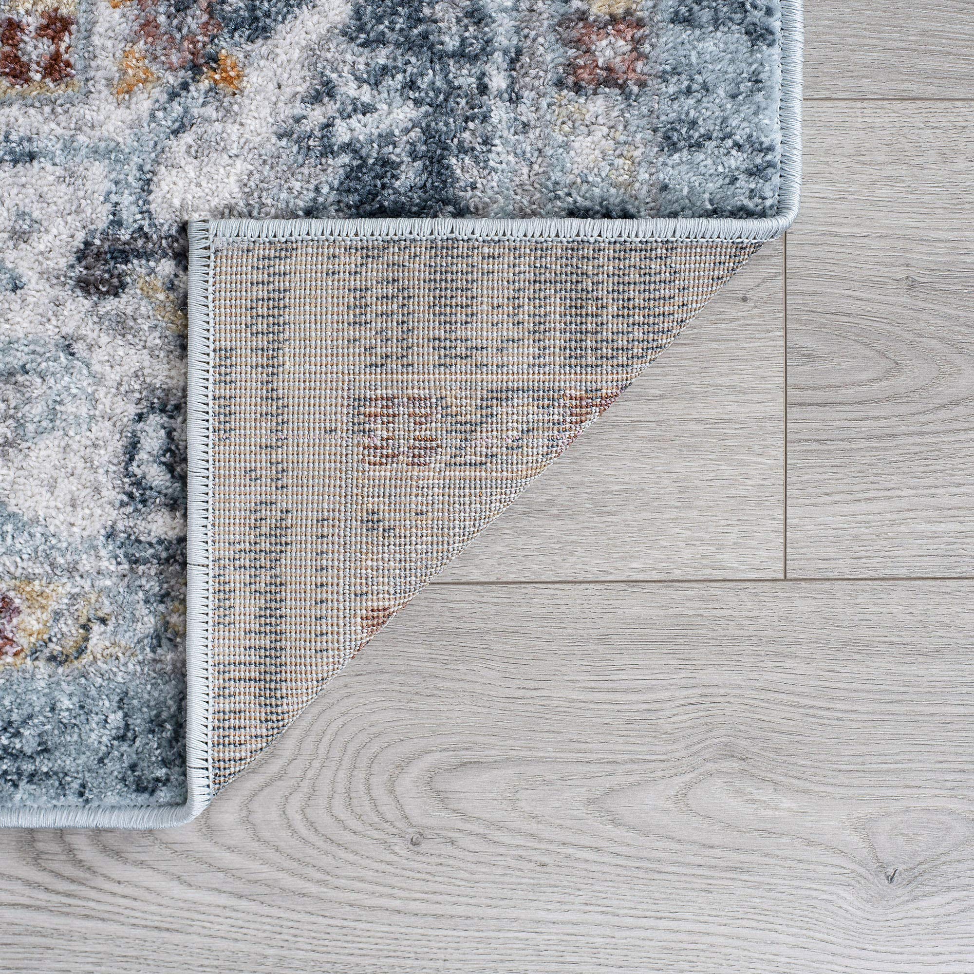 5x7 Rug - Traditional Large Area Rugs for Living Room, Dining Room, Bedroom, Entryway & Kitchen | Gray Blue 5'3
