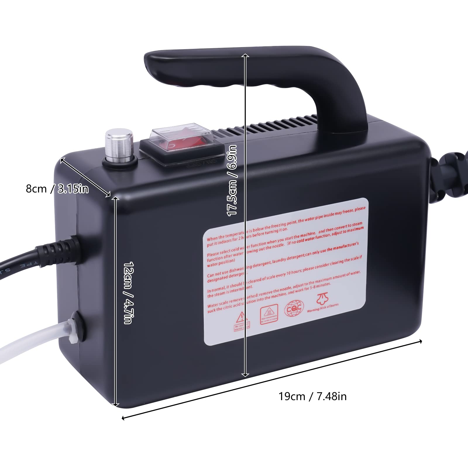 Handheld Steam Cleaner - High Pressure & High Temp for Kitchen, Car, Toilet