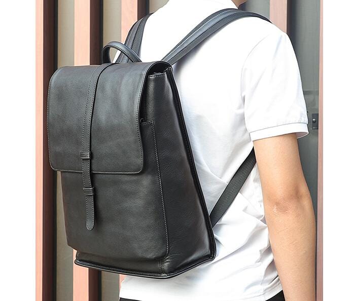 Stylish Small Black Leather Backpack Purse for Women - Perfect for Travel, Work & Everyday Use