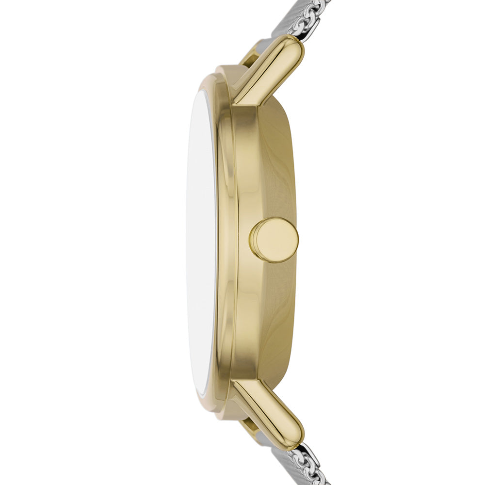 Fossil SKW3101 Kuppel Lille Two-Tone Stainless Steel Women's Watch - Elegant Dress Watch for Work & Special Occasions