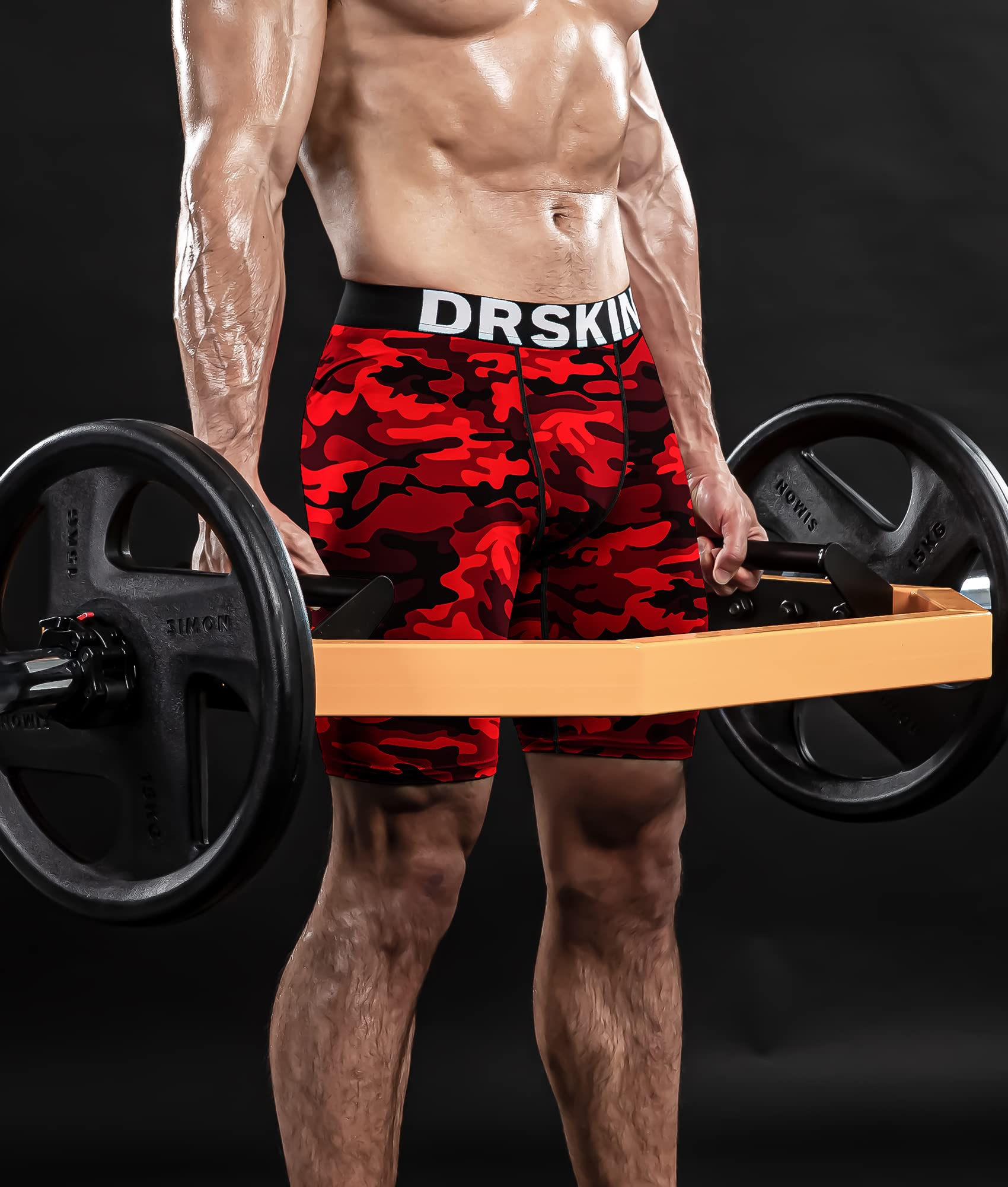 DRSKIN Men's Compression Shorts - 3 Pack, 2 Pack or 1 Pack - Moisture Wicking Athletic Underwear for Running, Workout & Sports - Baselayer Tights for Active Lifestyle & Gym Performance