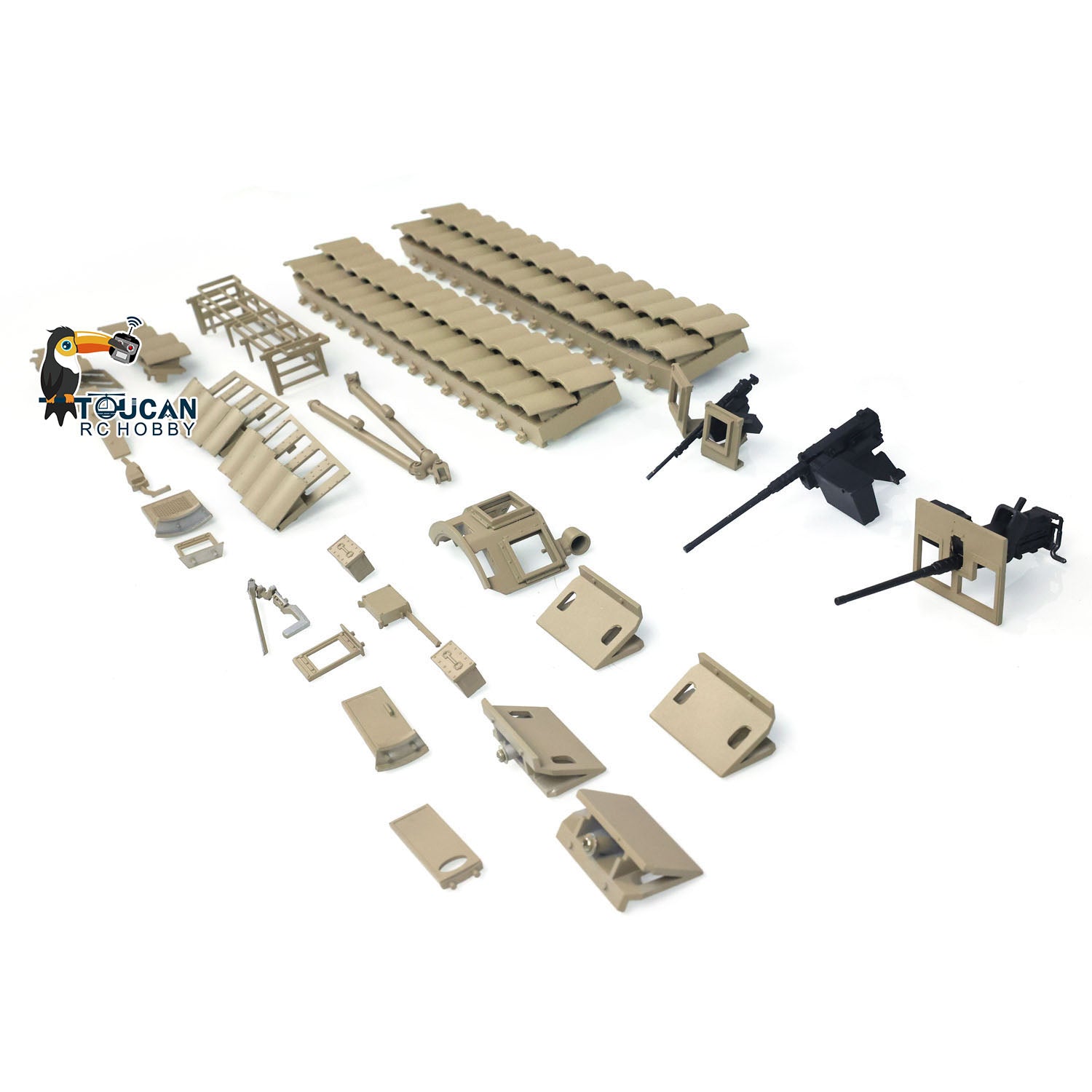 1/16 Scale Metal M1A2 Abrams RC Tank Upgrade Parts Kit - Compatible with Henglong, Tamiiya & Trumpeter Models (3918) - TUSKI/TUSKII Replacement Decoration for Military Collectors & RC Tank Enthusiasts - Perfect for Display, Customization & Wargaming Scenes