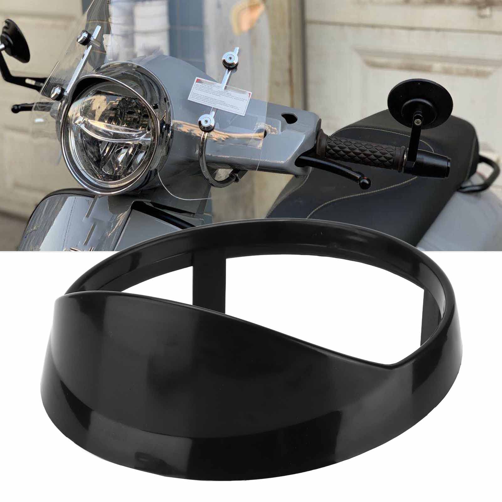 Acouto ABS Motorcycle Headlight Cover for Vespa GTS 250/300 (2018-2021) - Black