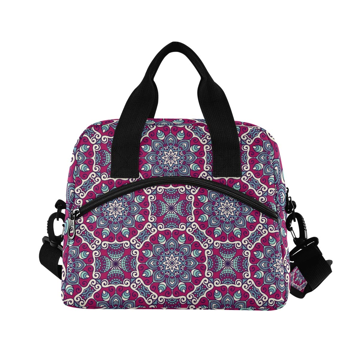 Stylish Husky Boho Insulated Lunch Bag - Durable Cooler Tote for Women, Work, School & Picnic - Leakproof & Reusable Lunch Box for Office, Beach & Outdoor Activities