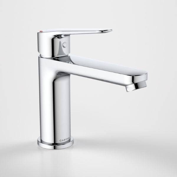 Caroma Opal Lead-Free Basin Mixer with Hot & Cold Water Control in Chrome Finish - Perfect for Modern Bathroom and Vanity Sink Upgrades