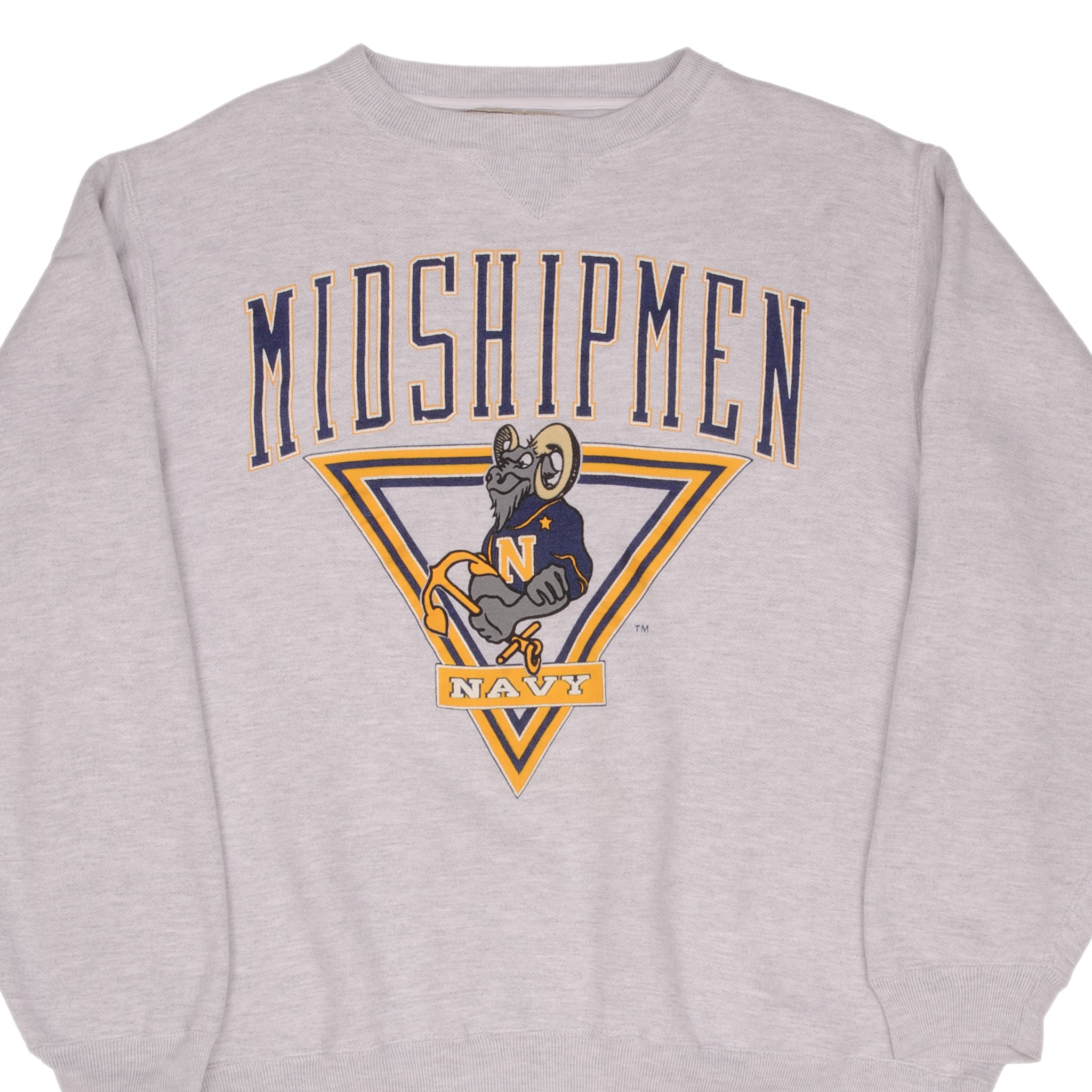Vintage 1990s US Navy Midshipmen Heavyweight Sweatshirt - XL Size | Retro Military Apparel for Men, Casual Wear & Collectors