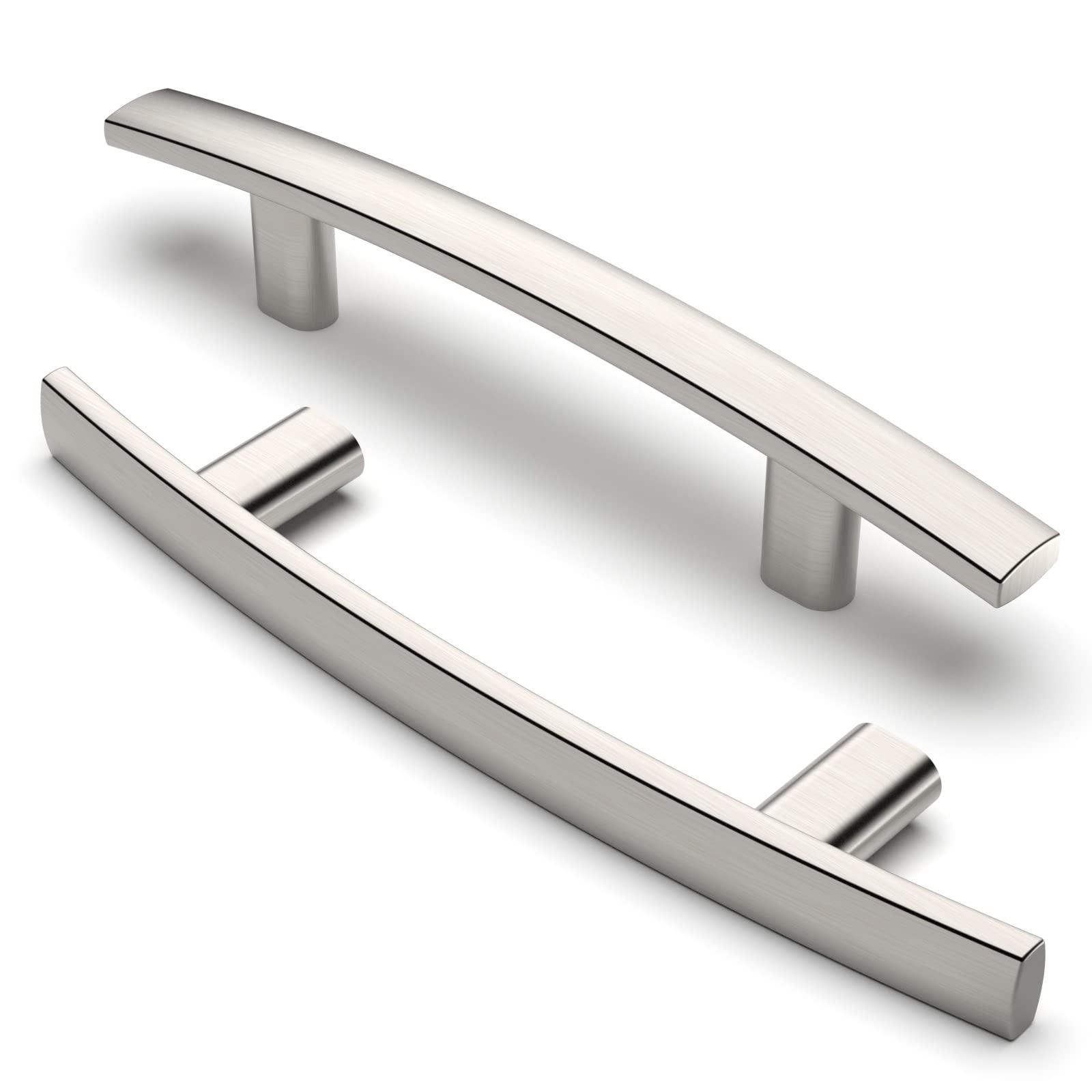 10 Pack Brushed Satin Nickel Cabinet Handles - 3