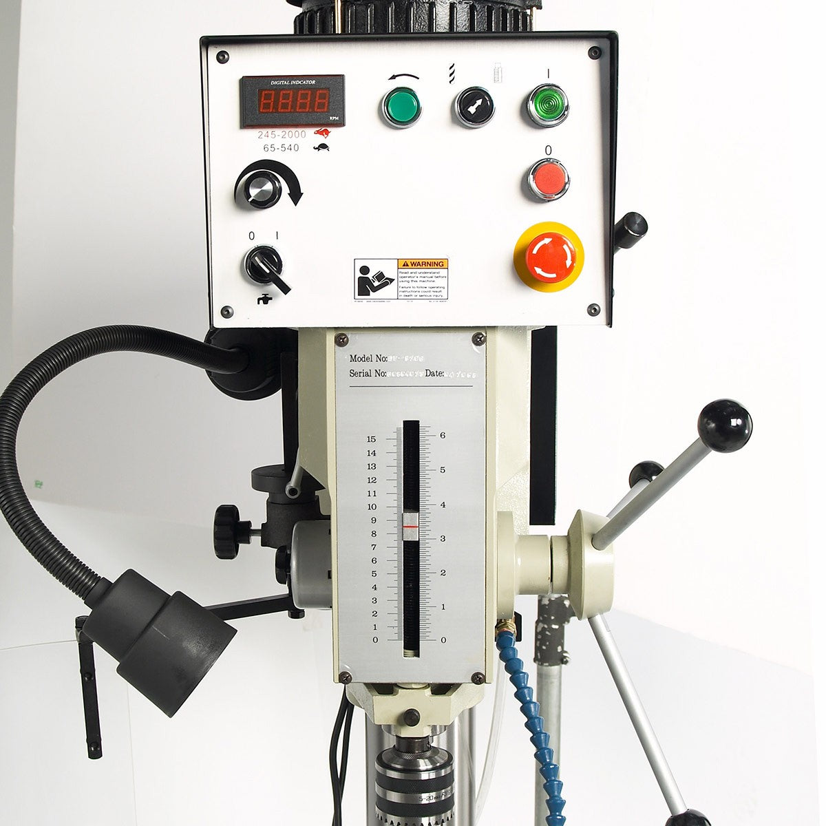 Baileigh Industrial BA9 1002869 DP 1250VS Variable Speed Drill Press - Precision Metal & Wood Drilling for Workshops & DIY Projects