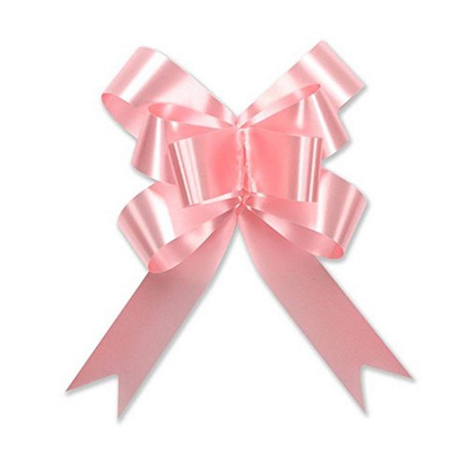 Berwick Offray 0.5 Inch Wide Butterfly Ribbon Pull Bow - 2 Inch Diameter with 8 Loops - Pink (Pack of 100) - Perfect for Gift Wrapping, DIY Crafts, Party Decorations, and Scrapbooking Projects