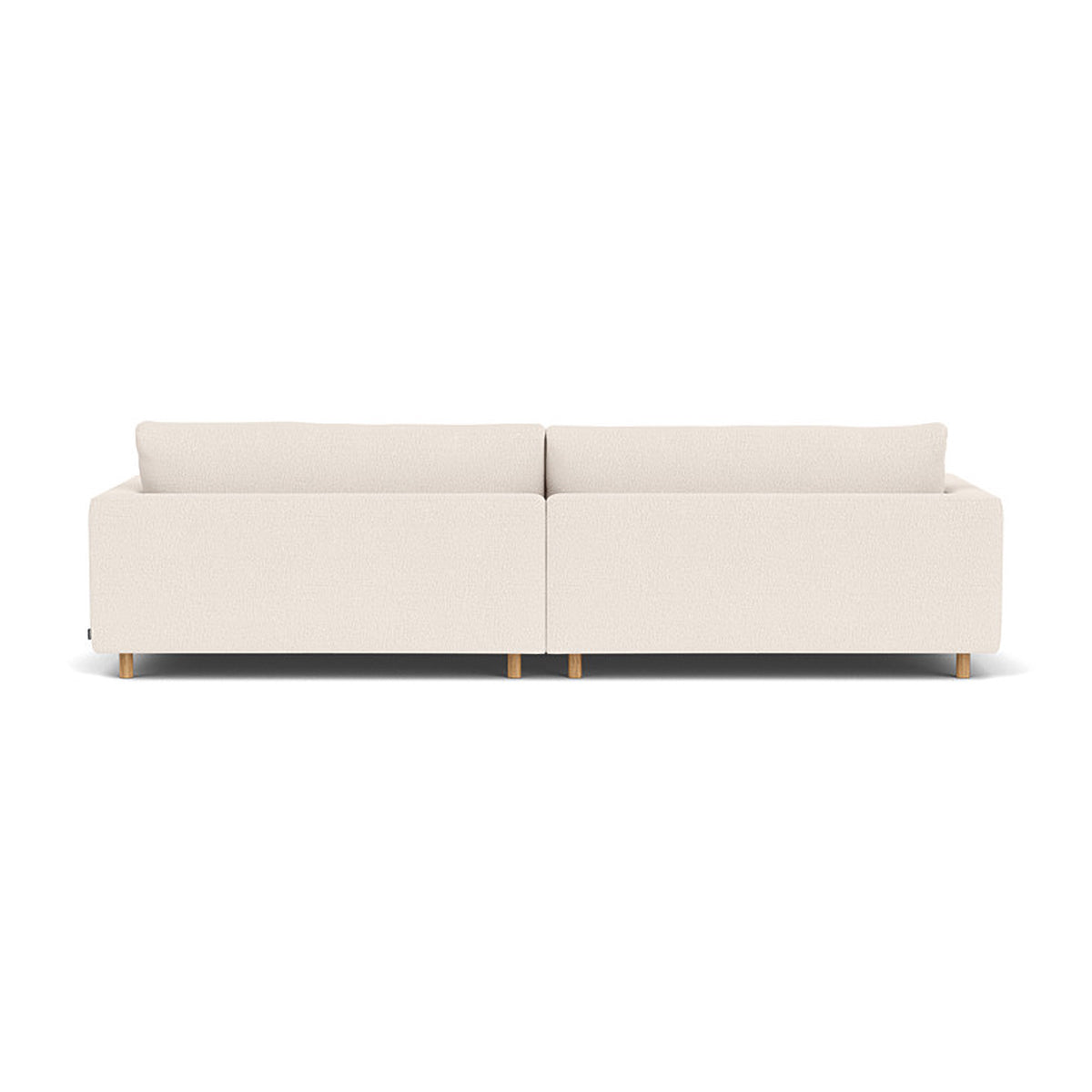 Modern Dylan Boucle 4-Seater Sofa - Soft Chenille Fabric Sectional Couch for Living Room, Lounge & Family Room - Comfortable Mid-Century Style Sofa for Home Decor