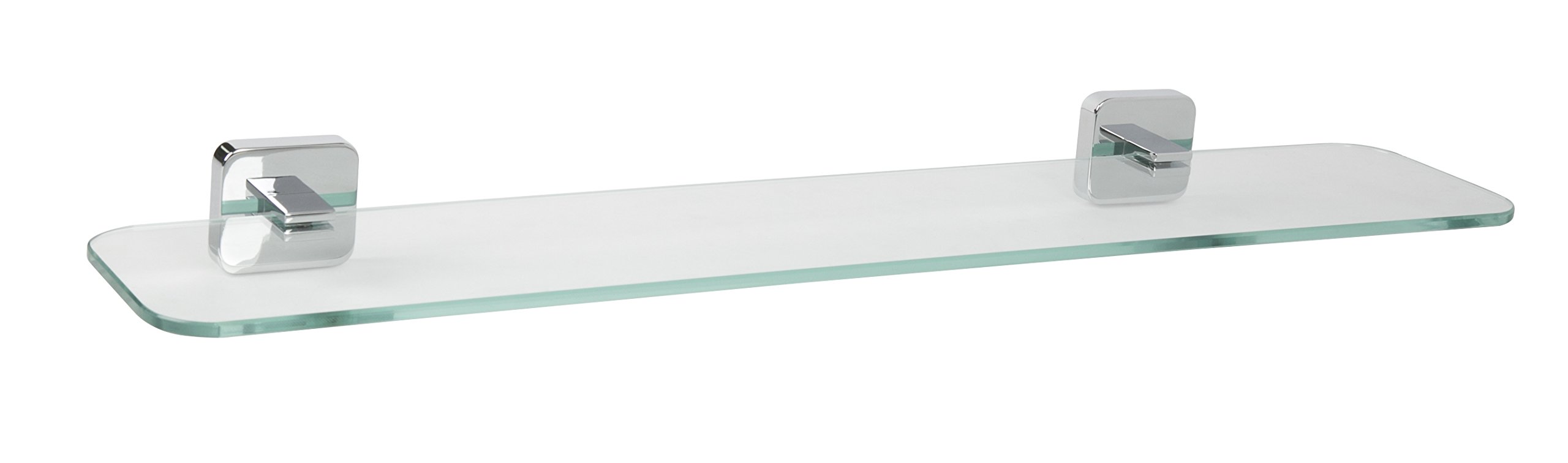 Croydex Bathroom Shelf - Silver, One Size - Wall Mounted Storage for Shower, Bathroom Organizer - Perfect for Toiletries, Soap, and Towels