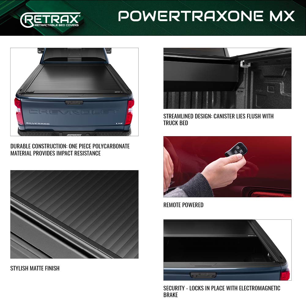RealTruck Retrax PowertraxONE MX Retractable Truck Bed Tonneau Cover | 70732 | Fits 2022-2025 Nissan Frontier King Cab 6' Bed & Crew Cab 6'1