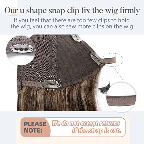 U Part Human Hair Wig 12-20 Inches | 100% Remy Human Hair Extensions | Natural Black & Brown Colors | Perfect for Daily Wear, Parties & Cosplay