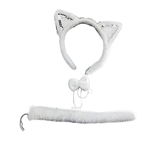 3pcs-sequins White