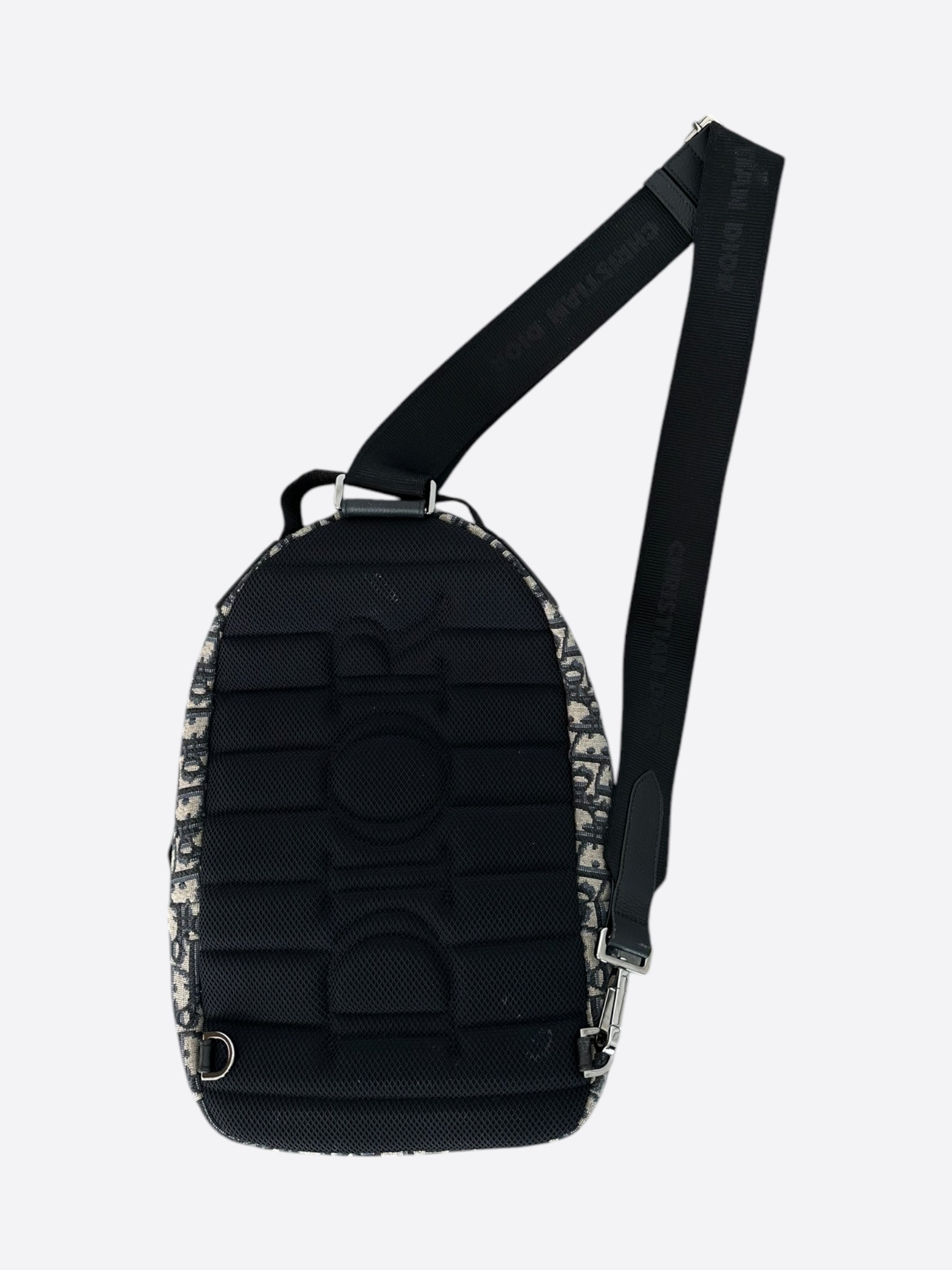 Dior Beige & Black Oblique Rider Sling Bag for Women - Luxury Crossbody Purse for Everyday Use, Travel & Date Night