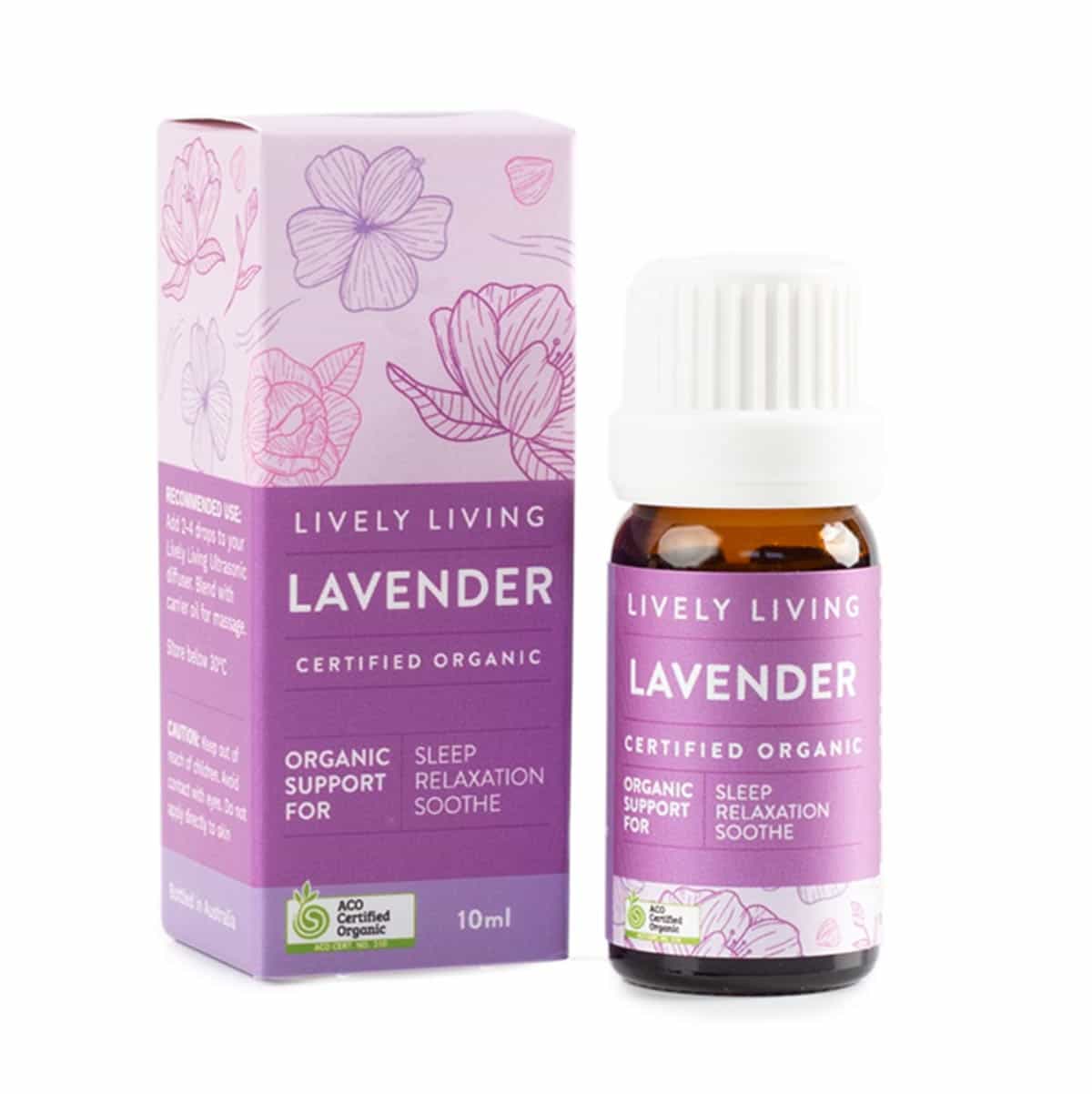 Certified Organic Lavender Essential Oil 10ml - Pure & Natural for Aromatherapy, Relaxation & Skin Care