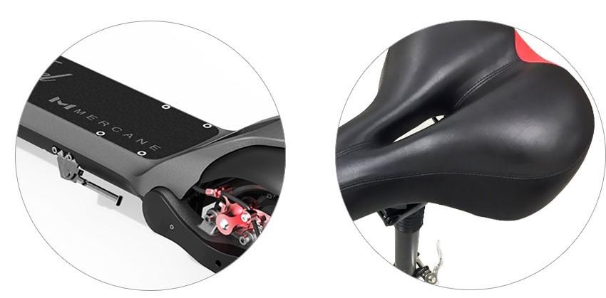 WideWheel Electric Scooter Seat - Comfortable & Adjustable Replacement Seat for Adults - Perfect for Commuting, City Rides & Outdoor Adventures