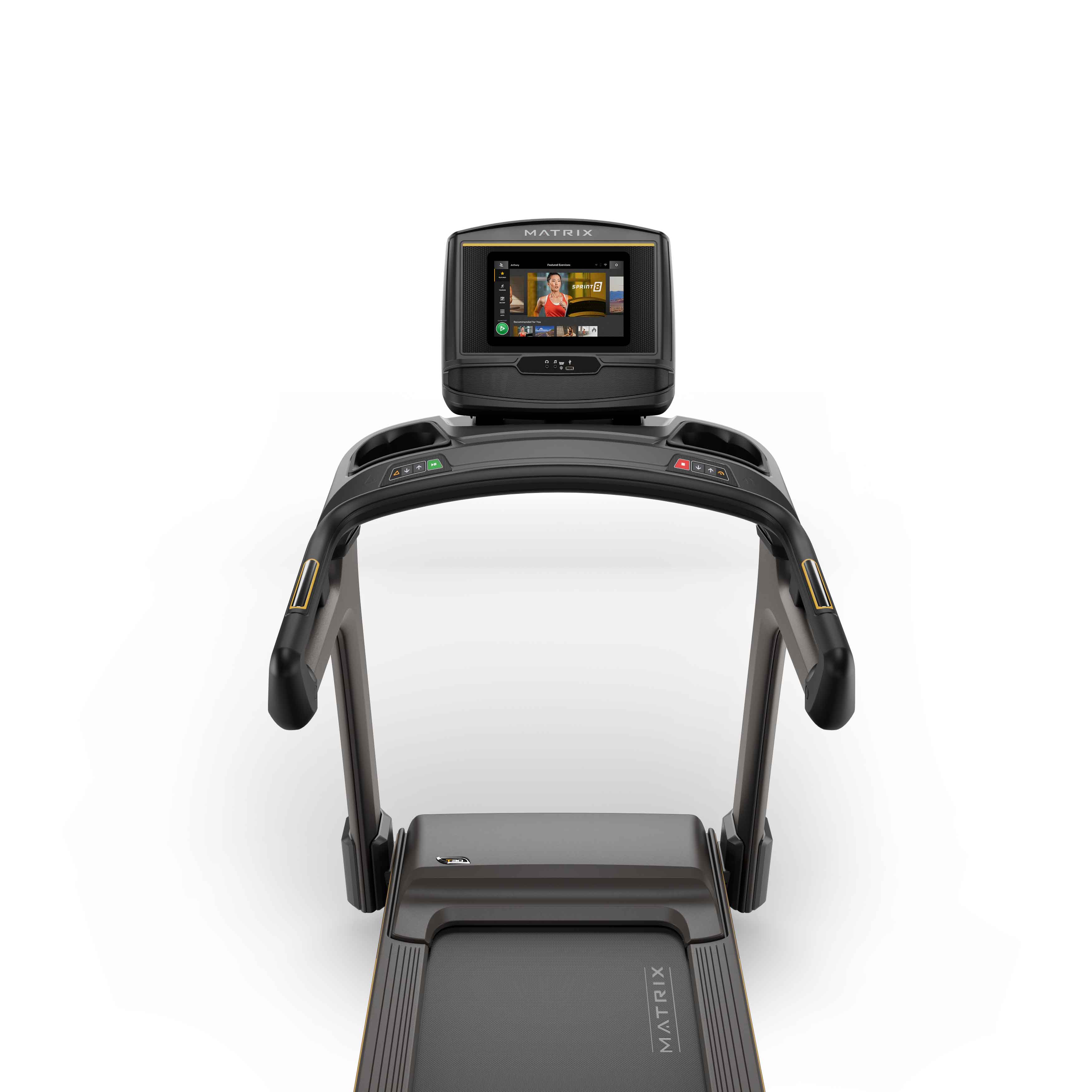 Matrix T30 Treadmill - Foldable Electric Running Machine for Home Gym, 3.0HP Motor, 12 Preset Programs, LCD Display - Perfect for Cardio Workouts & Weight Loss