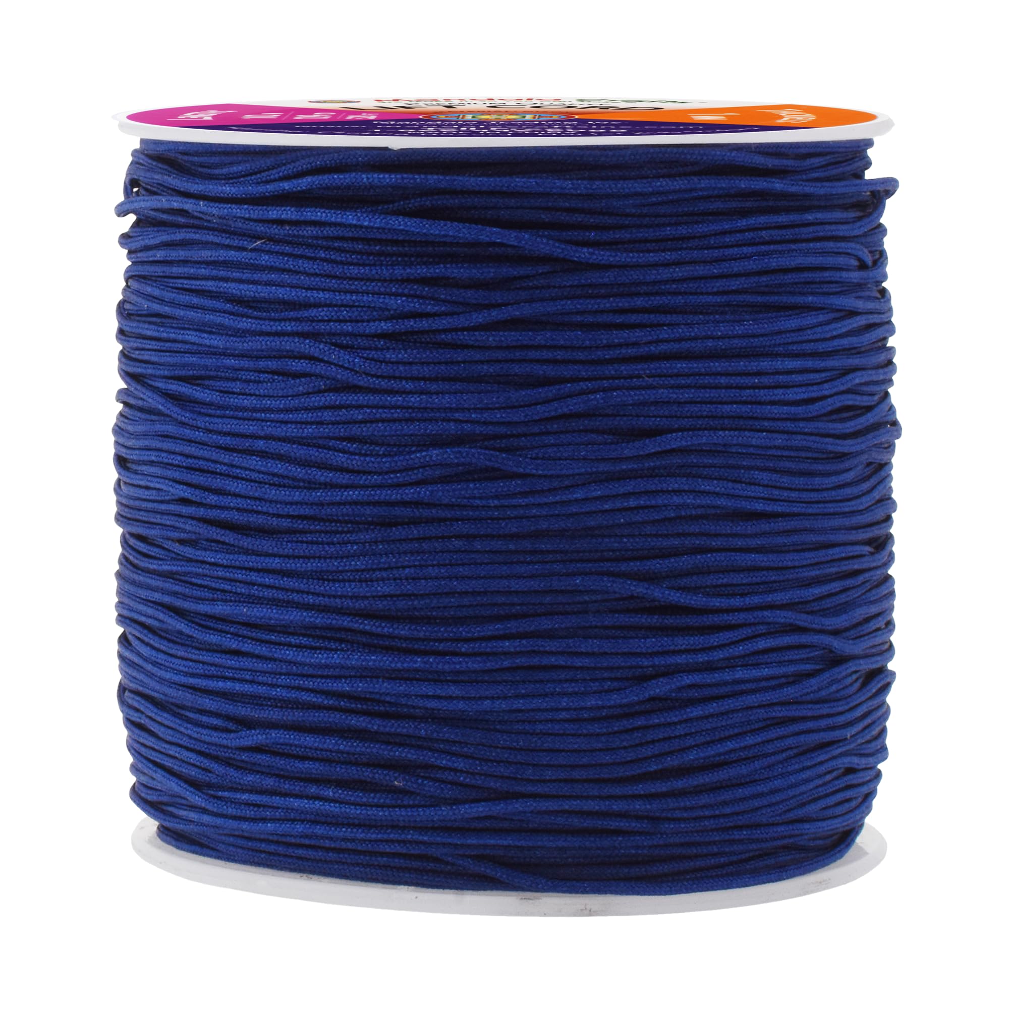 Mandala Crafts Roman Shades Lift Cords - 1mm Navy Blue Braided Nylon String (109 Yards) - Durable & Smooth for Window Blinds, DIY Home Decor, and Craft Projects