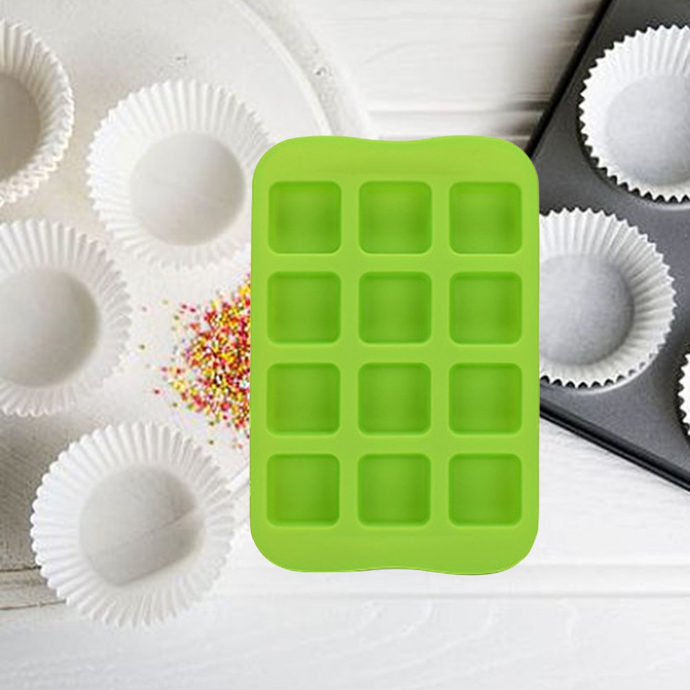 12-Piece Silicone Ice Cube Trays Set - Reusable BPA-Free Ice Makers for Cocktails, Whiskey, Coffee & Chocolate Molds - Perfect for Home Bars, Parties & Kitchen Use