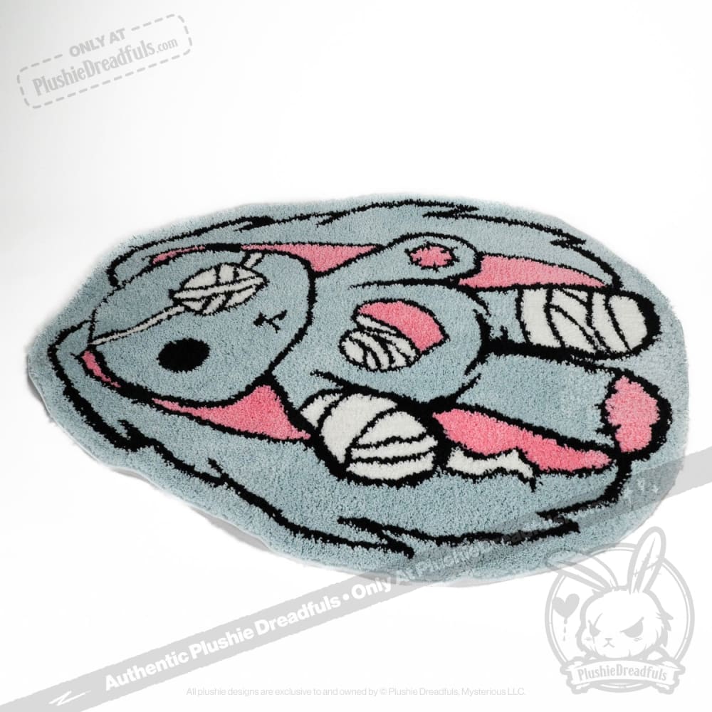 Soft Plush Rabbit Rug for Kids - Non-Slip Nursery Floor Mat, Cute Bunny Carpet for Baby Playroom & Bedroom Decor - Perfect for Playtime, Nap Time & Photo Backdrops