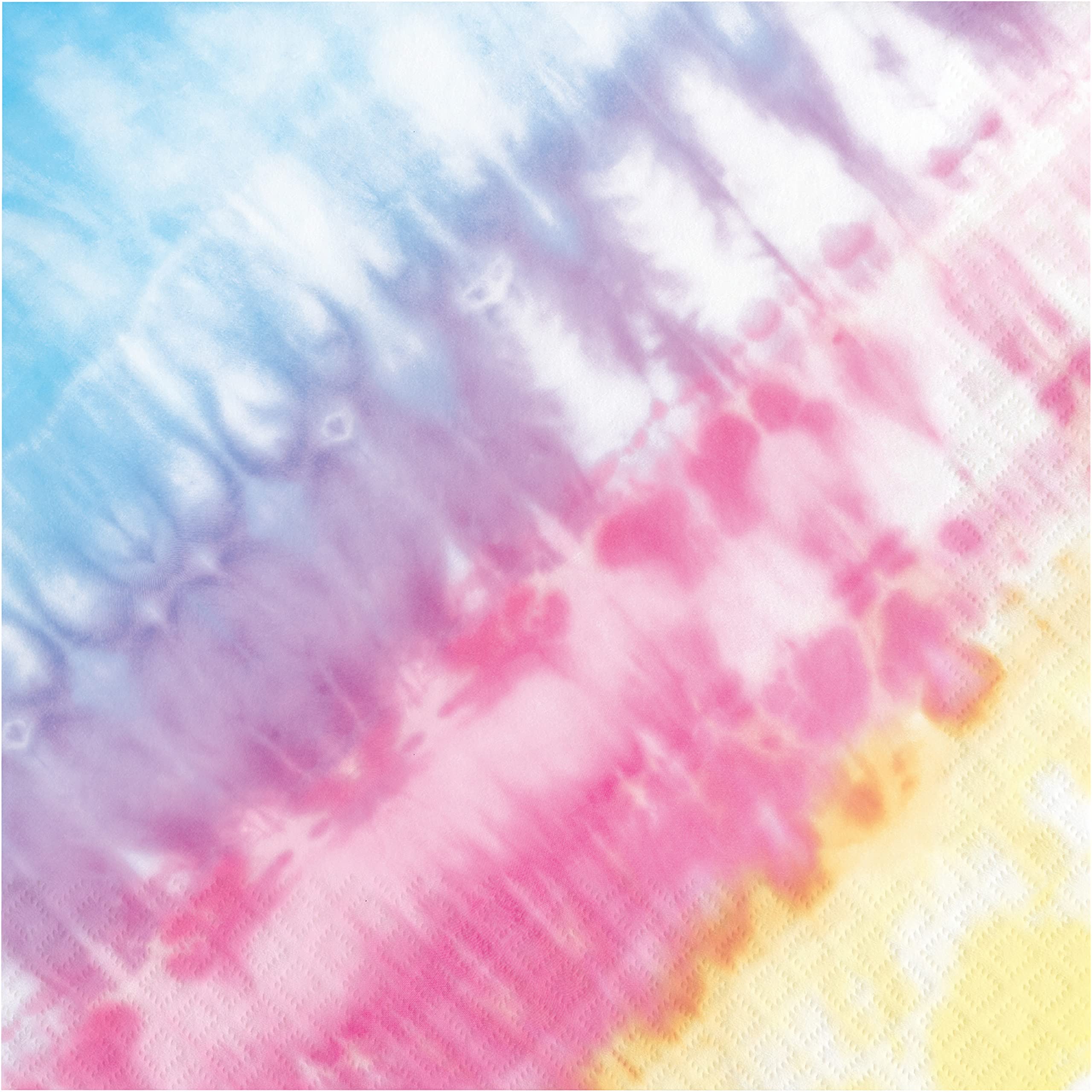 Colorful Tie Dye Paper Napkins for Parties - 48 Count Pack - Perfect for Birthday Celebrations, Summer BBQs, and Festive Gatherings