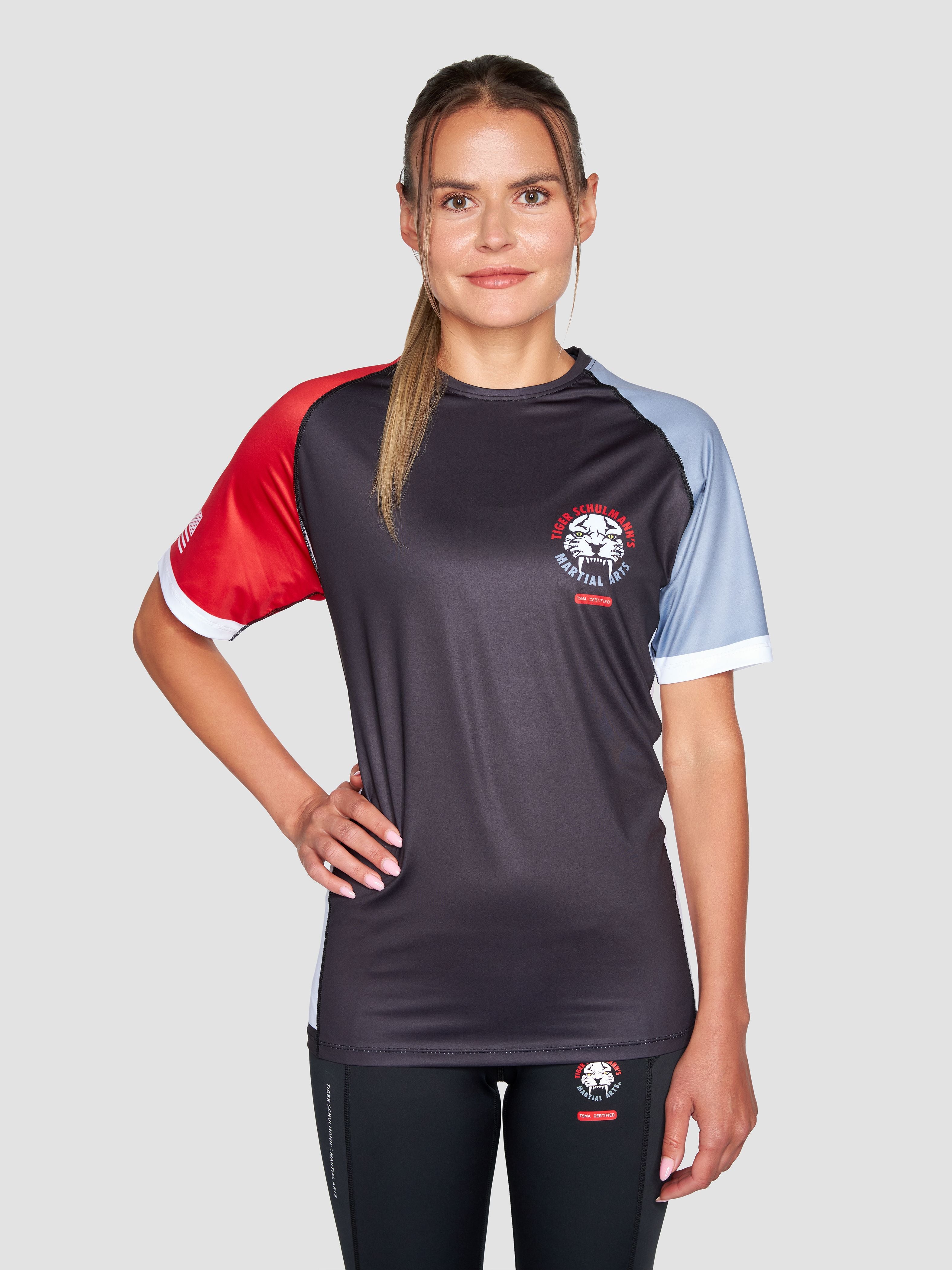 Team TSMA Rashguard Short Sleeve - UPF 50+ Sun Protection, Quick Dry & Breathable for MMA, BJJ, Surfing & Water Sports