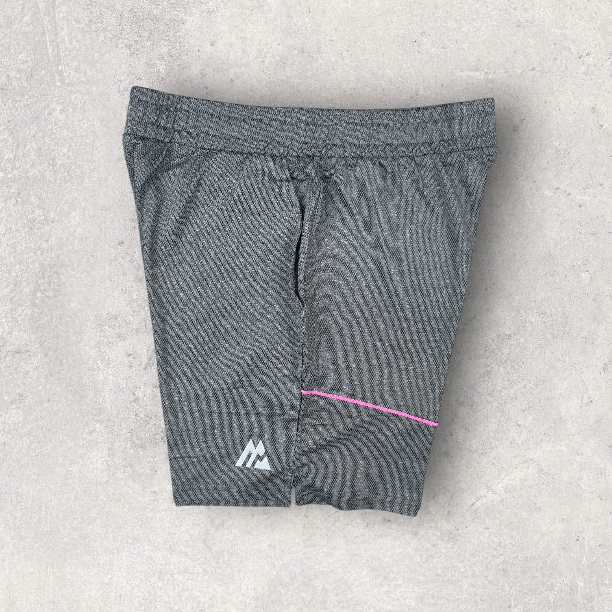 MONTIREX TERRA SHORT SET - Grey & Pink Activewear for Women | Gym, Running, Yoga & Summer Outfits