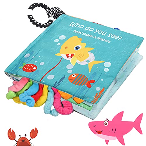 Soft Crinkle Baby Book - Sensory Toy for 0-18 Months | Teething & Shower Gift