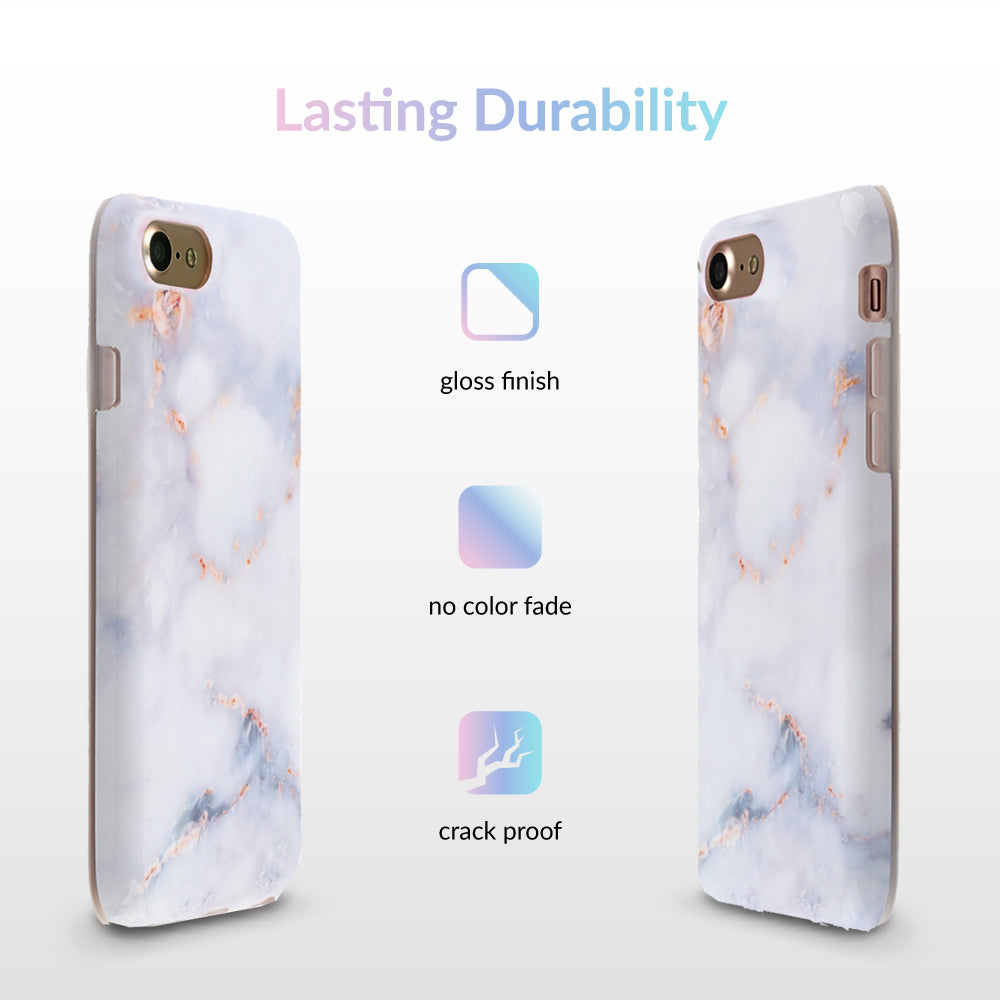 Premium Gray Clouds Marble Pattern iPhone Case - Slim Protective Cover for iPhone 12/13/14/15 Pro Max - Stylish & Durable for Everyday Use, Work & Travel