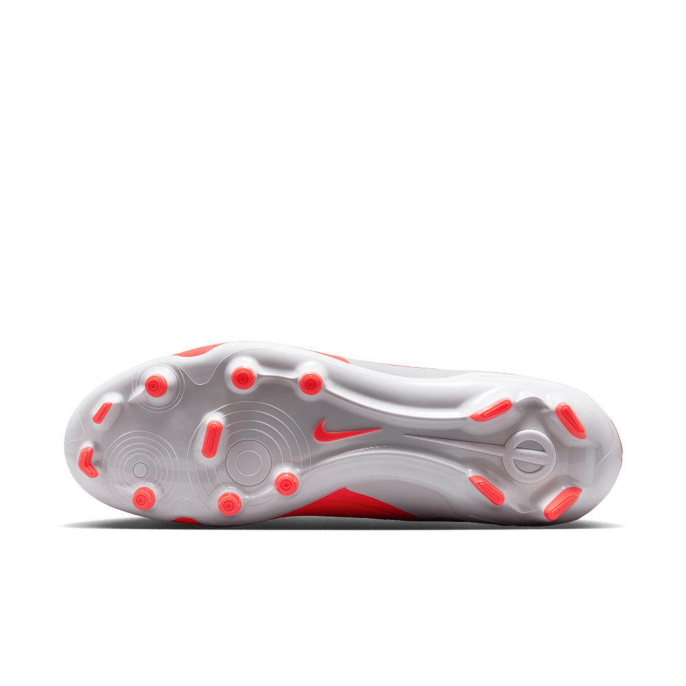 Nike Tiempo Legend 10 Academy FG/MG Soccer Cleats for Men - Hot Lava/White - Firm Ground & Multi-Ground Football Shoes - Perfect for Training & Match Play