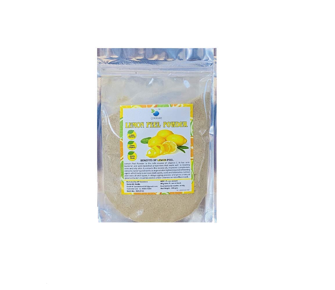 Organic Hibiscus & Lemon Peel Powder Combo Pack - 100g x 2 | Natural Skin & Hair Care | DIY Face Masks, Hair Treatments & Herbal Tea Blends
