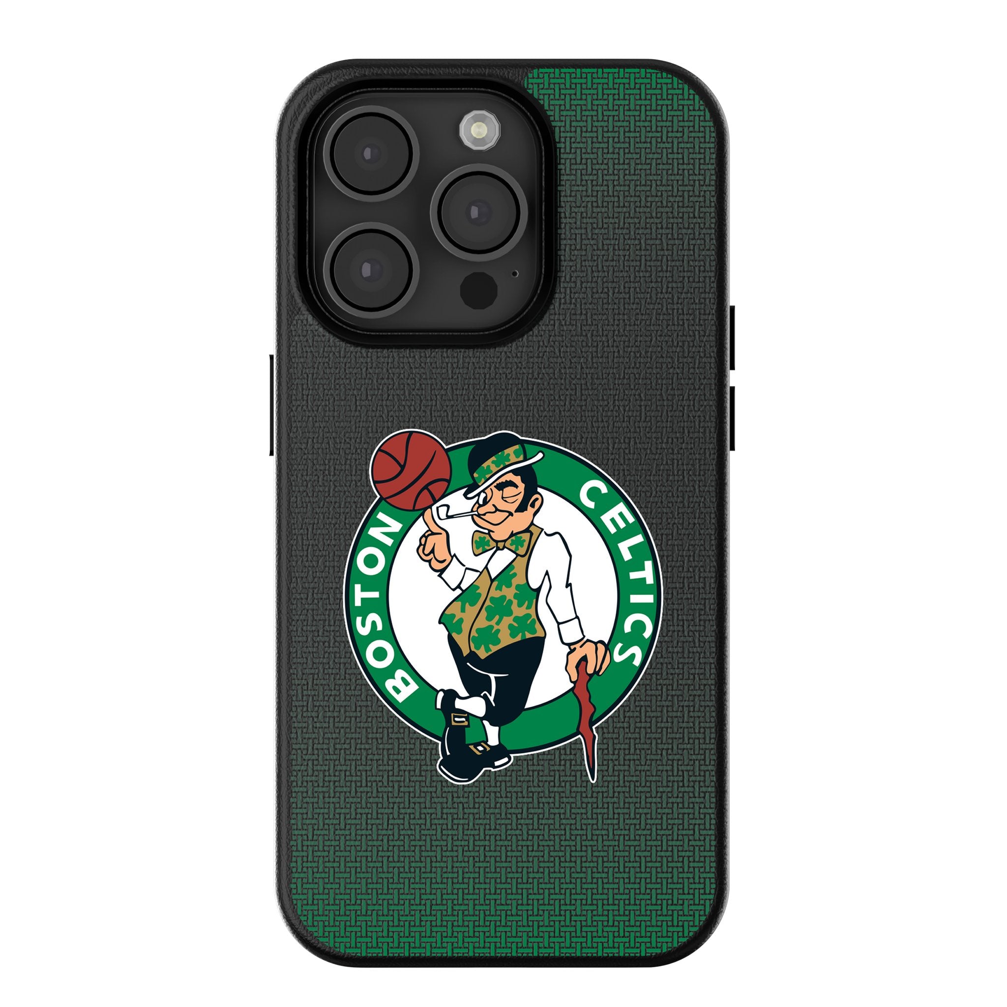 Boston Celtics MagSafe Compatible iPhone Case - Premium Linen Cover for Apple iPhone 12/13/14/15 Pro Max - Perfect for Celtics Fans & Game Day Support