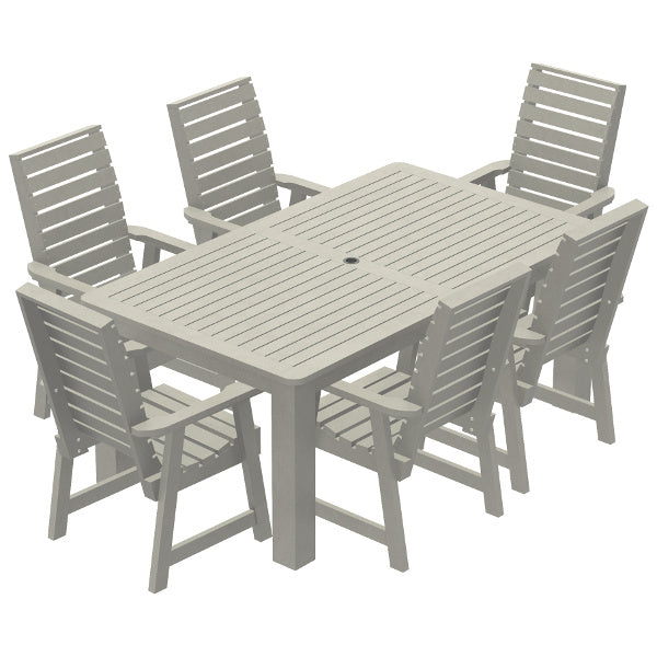 Glennville 7-Piece Dining Set - Modern Wooden Table & Chairs for Kitchen, Dining Room, Patio | Perfect for Family Meals & Entertaining Guests