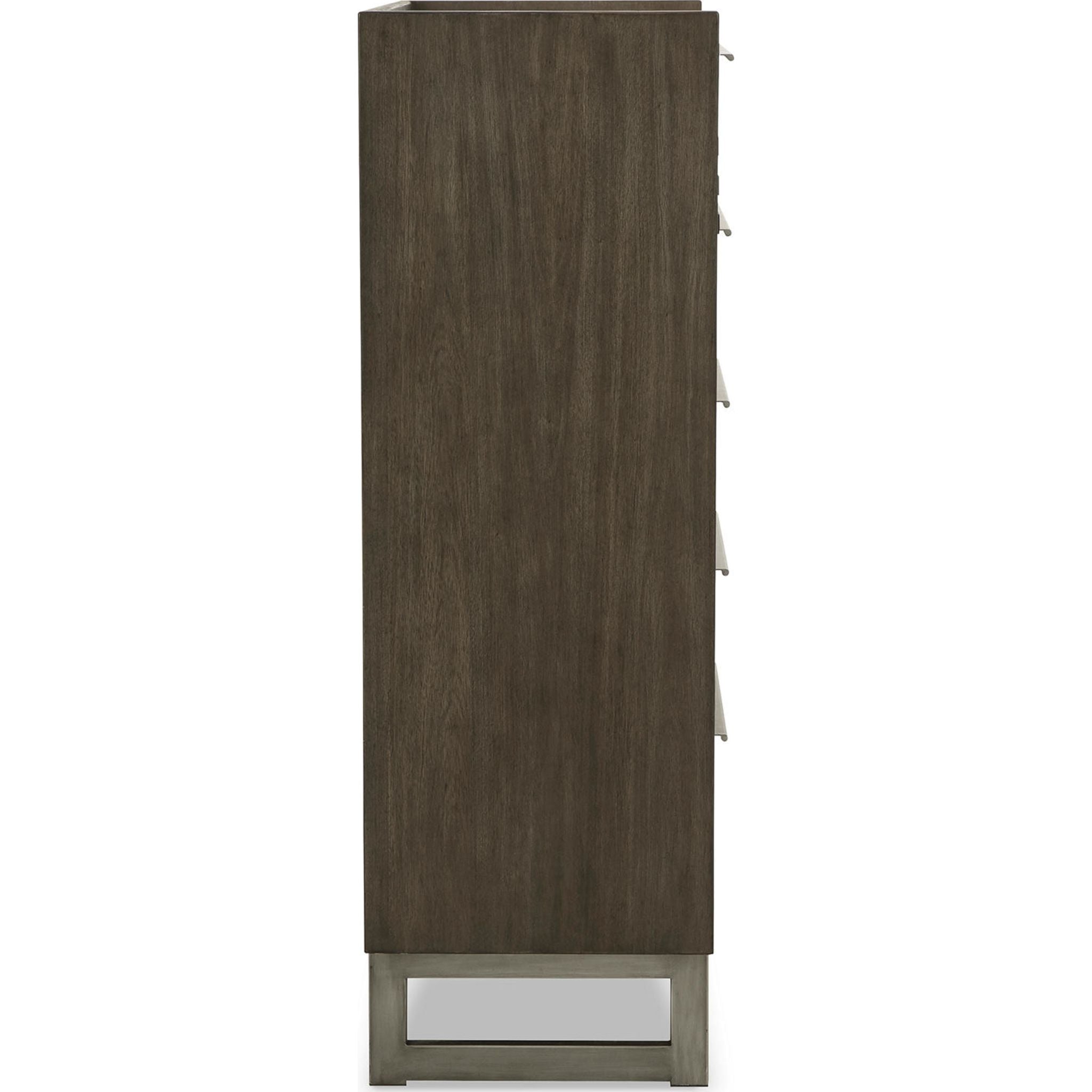 Arkenton Chest - Grayish Brown & White Wooden Storage Box for Home, Office, and Bedroom Organization