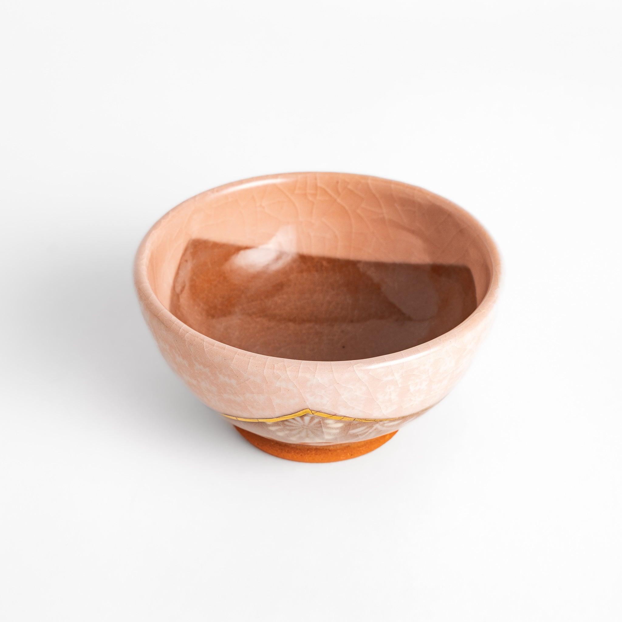 Floral Elegance Rice Bowl Set - 4-Piece Ceramic Dinnerware for Asian Cuisine, Perfect for Sushi, Rice, Noodles & Home Dining Decor
