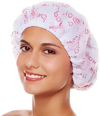 3-Pack Waterproof Reusable Shower Caps for Women, Men & Kids - Soft Elastic Hair Protection for Bathing, Swimming, Spa & Salon Use - Multicolor (Perfect for Home, Travel & Hair Treatments)