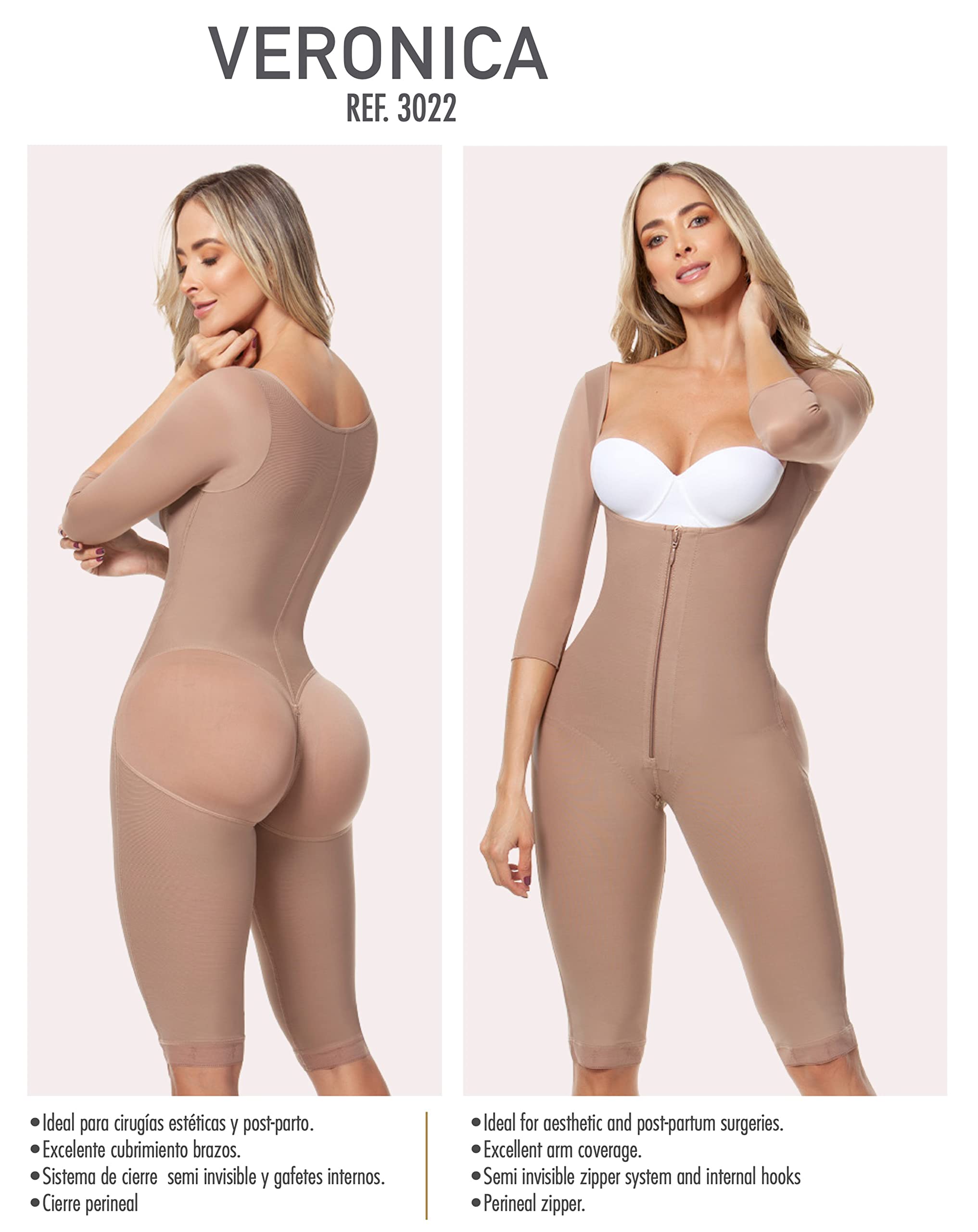 Melibelt 3022 Colombian Shapewear for Women - High Compression Waist Trainer & Body Shaper - Slimming Girdle for Tummy Control - Perfect for Postpartum, Workouts & Everyday Wear