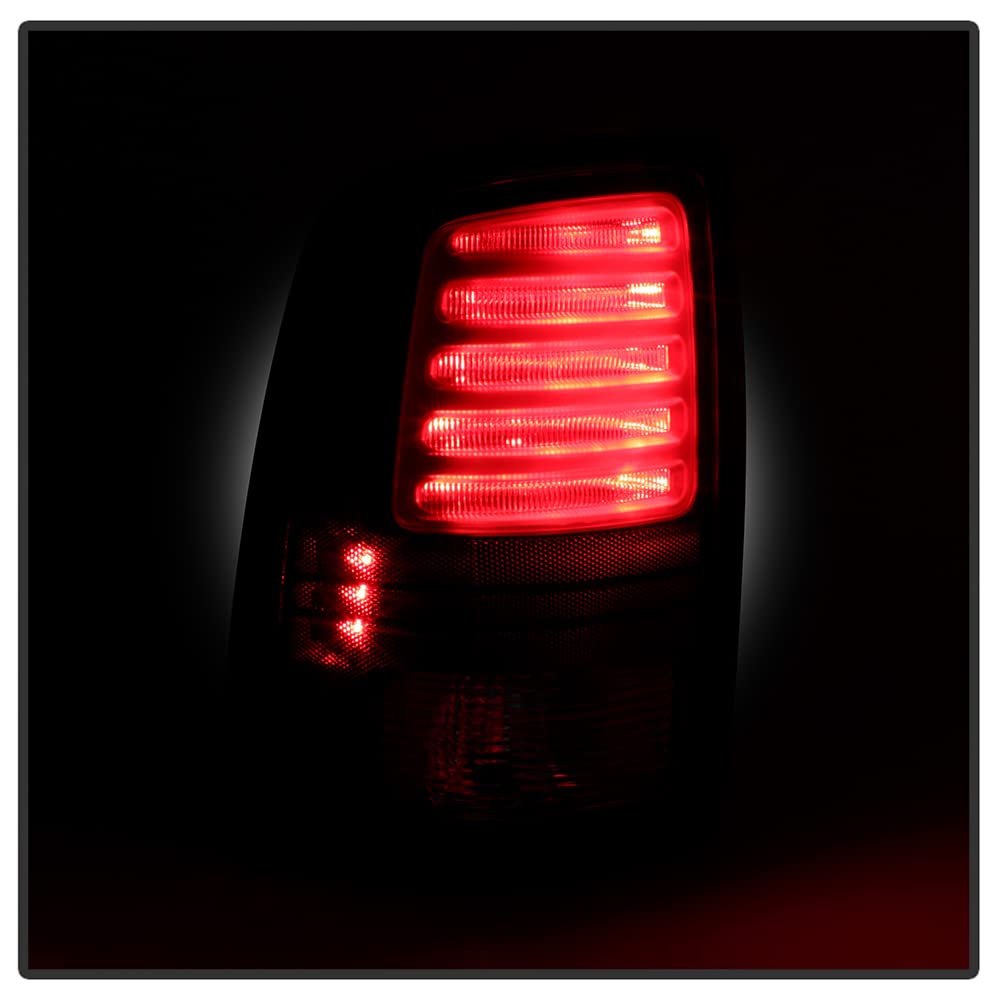ACANII LED Tail Lights Brake Lamps - Compatible with 2013-2018 RAM 1500/2500/3500 (Factory Dark Red LED Model) - Left & Right Pair - Durable Replacement for Enhanced Visibility & Safety - Perfect for Off-Roading, Towing & Night Driving