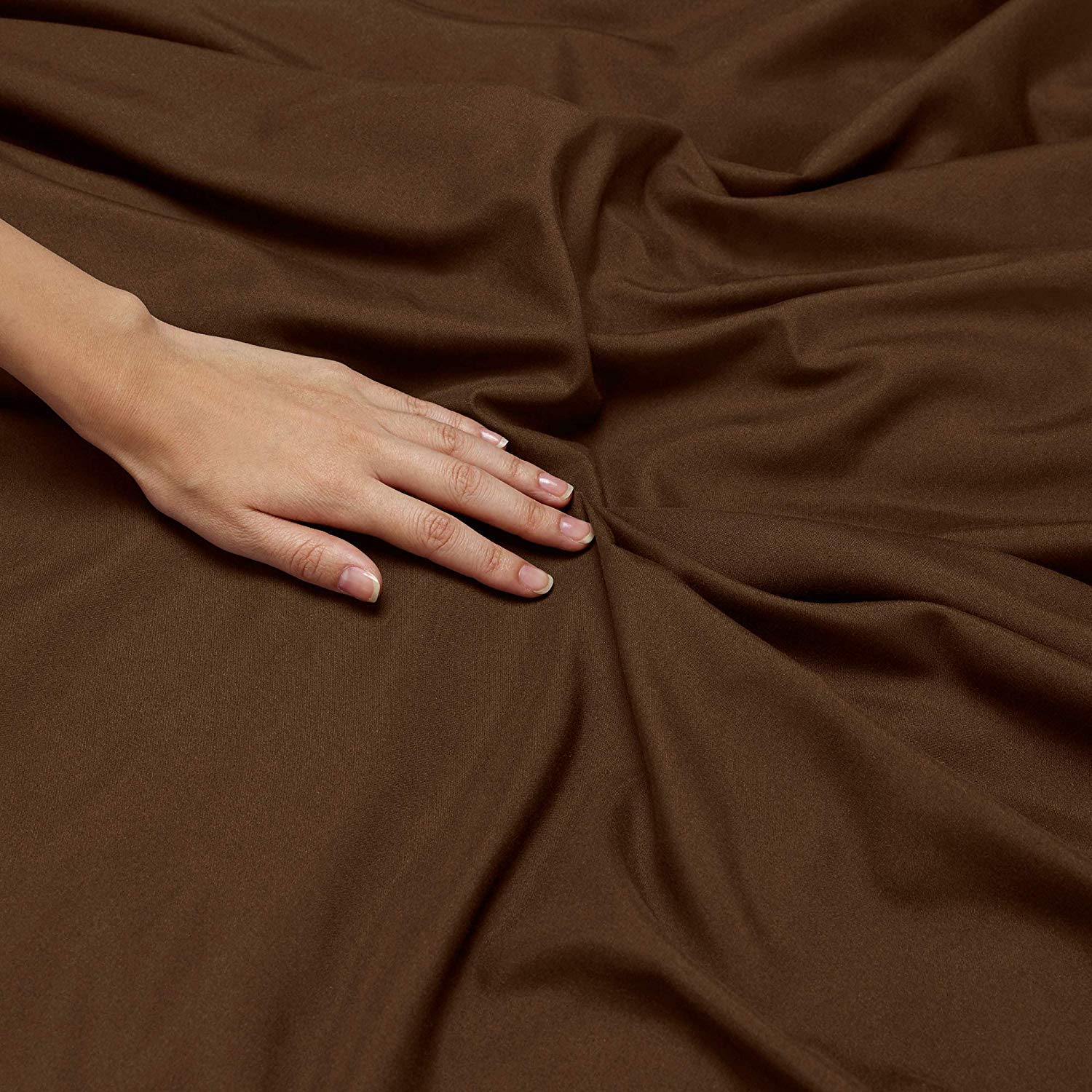 JS Sanders 6-Piece Microfiber Bed Sheet Set - Full Size, Chocolate Brown | Soft Breathable Bedding for Comfortable Sleep | Perfect for Guest Rooms, Dorms & Master Bedrooms