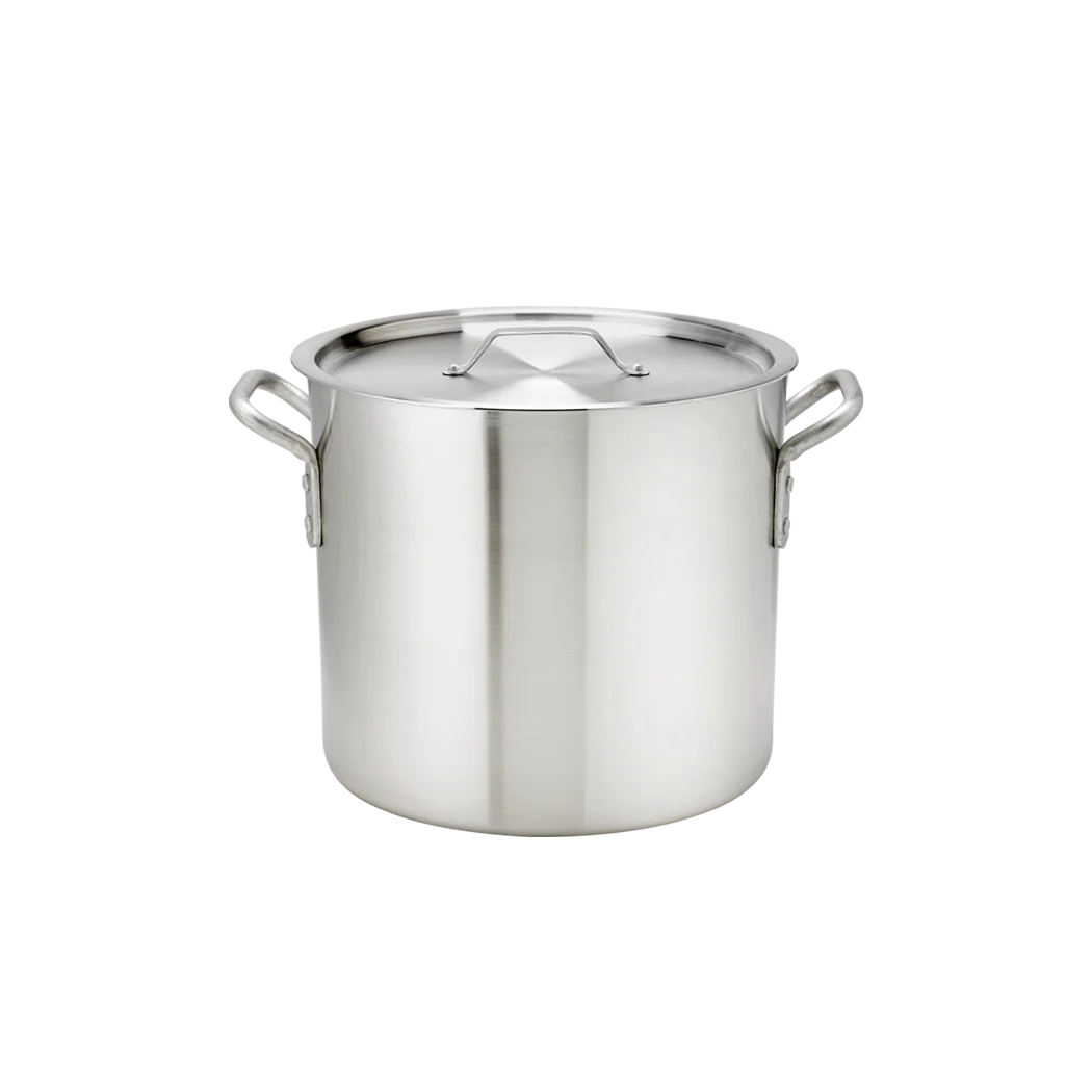 Thermalloy 40 Quart Oversized Heavy Duty Aluminum Stock Pot - Perfect for Commercial Kitchens, Catering & Large Family Cooking