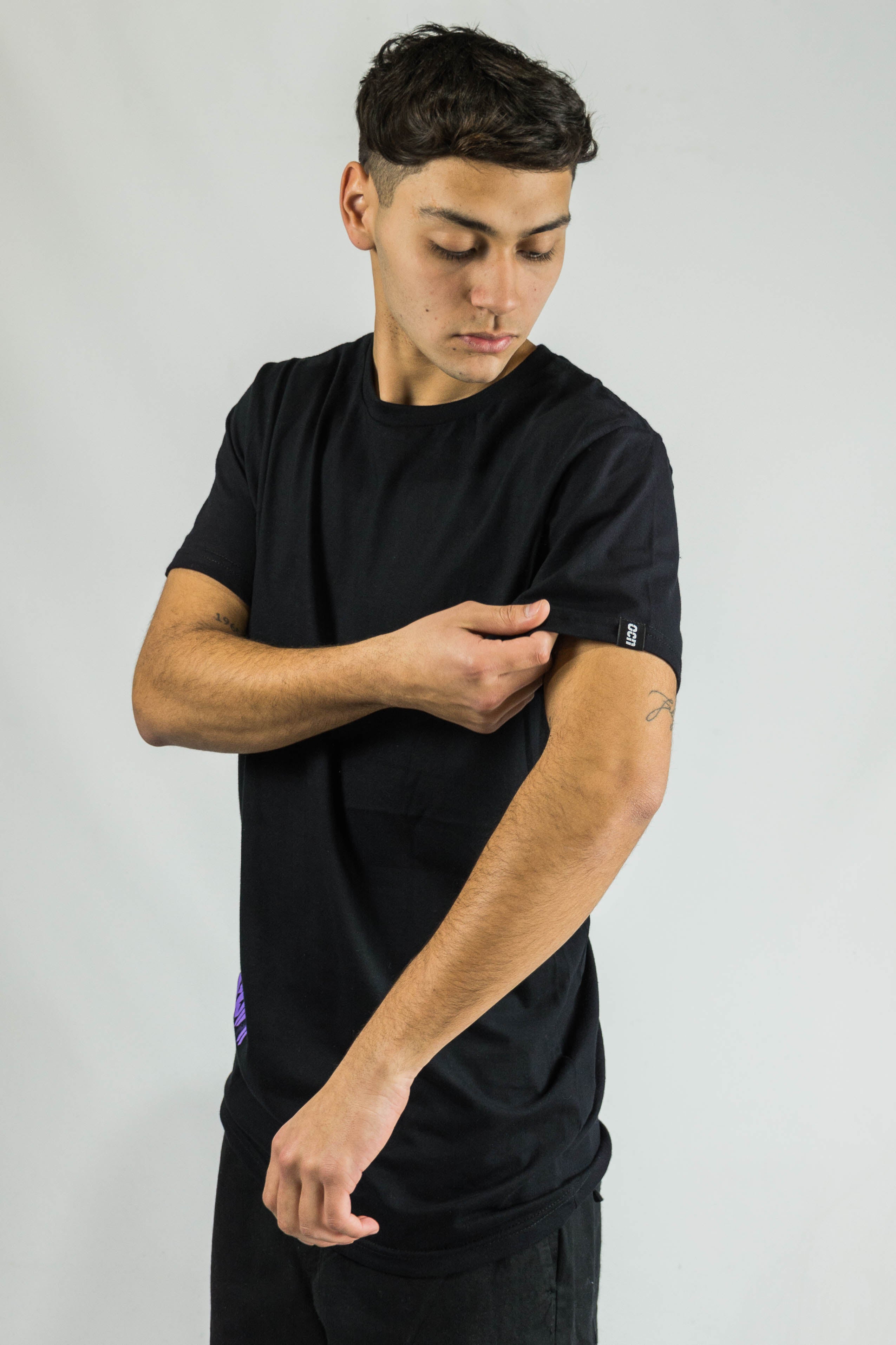 Men's Basic Black T-Shirt - Premium Cotton Crew Neck Tee for Casual Wear, Gym & Everyday Outfits