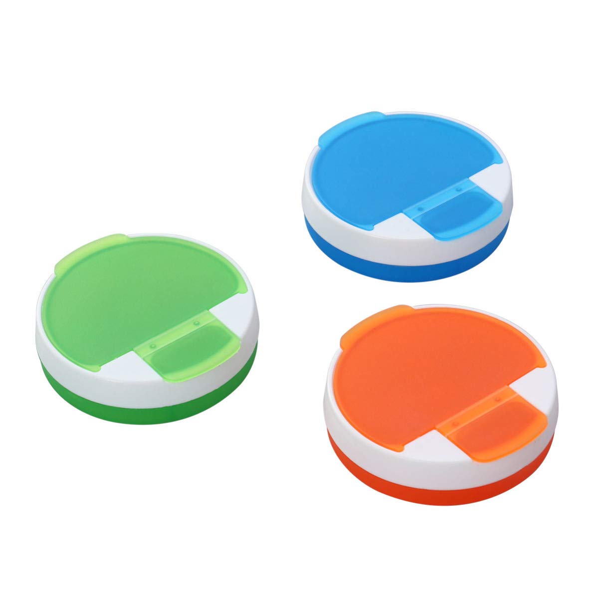 Milisten 3-Piece Mini Weekly Pill Organizer Box - Portable Travel Medicine Case with 4 Compartments for Pills, Vitamins & Supplements - Perfect for Home, Office & Travel Use