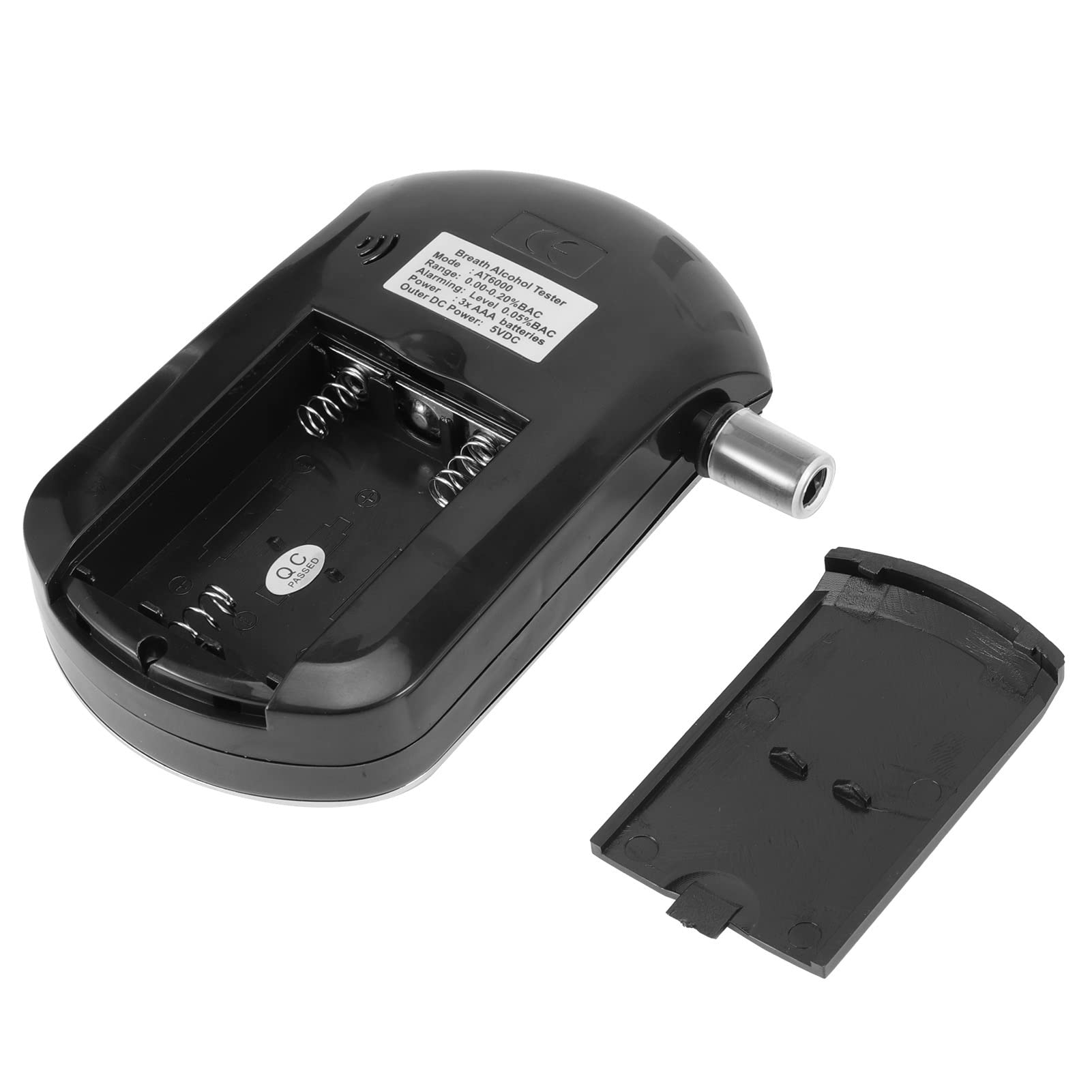 AT6000 Portable LCD Digital Breathalyzer - Professional Alcohol Tester with Blowing Function for Personal & Workplace Safety Use