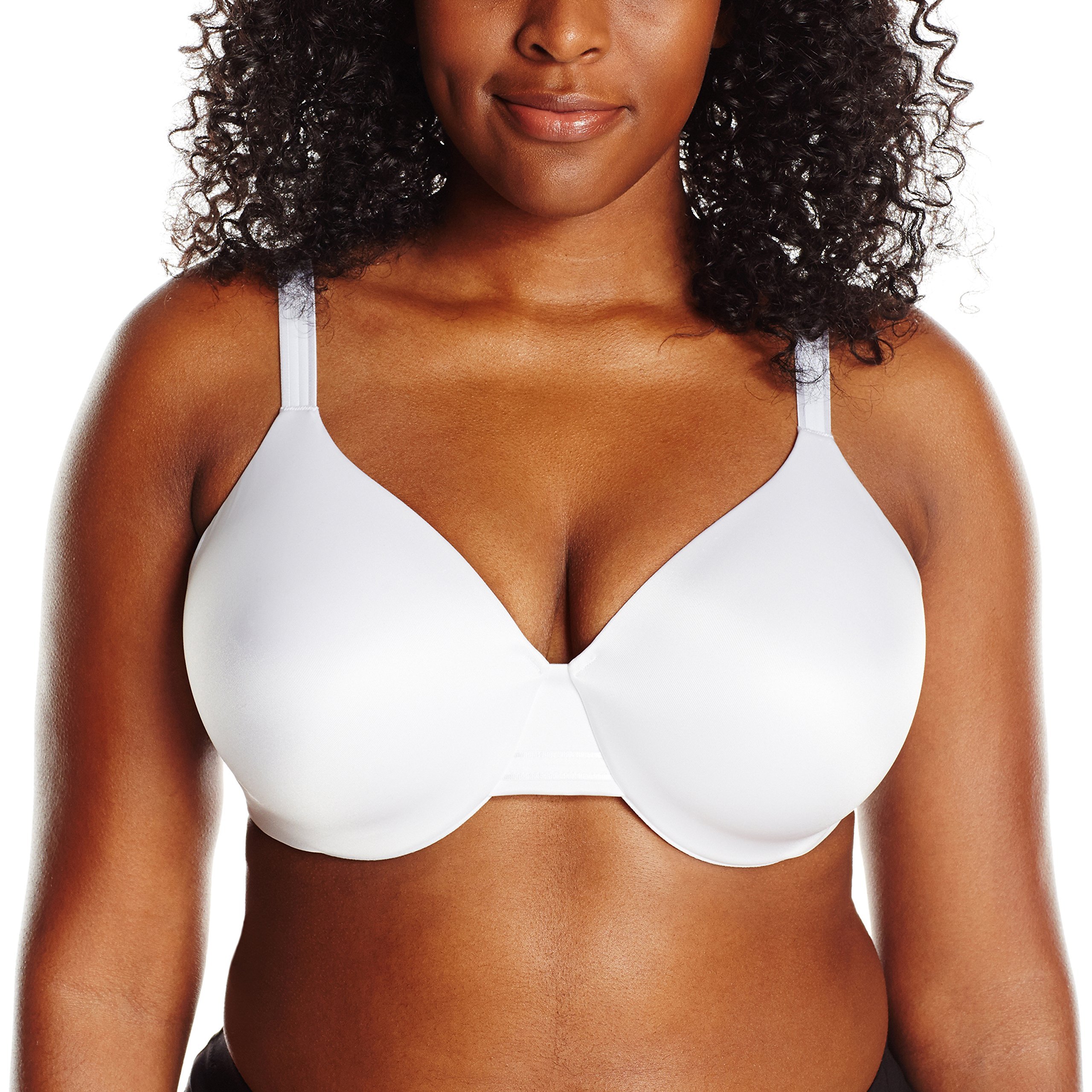 Bali Women's One Smooth U Underwire Bra - Full Coverage Smoothing & Concealing Bra in White, Size 40D US - Perfect for Everyday Comfort & Seamless Look Under Clothes