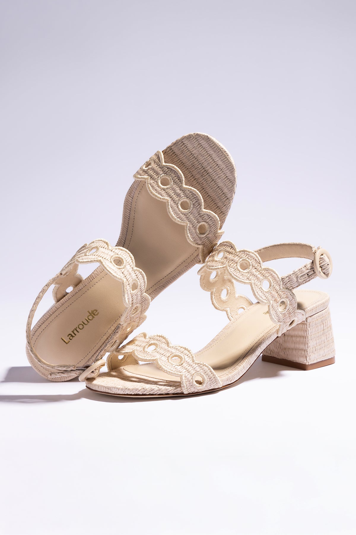 Florence Broderie Embroidered Sandals for Women - Natural Raffia Summer Beach Shoes | Comfortable Boho Chic Footwear for Vacation, Wedding & Outdoor Activities