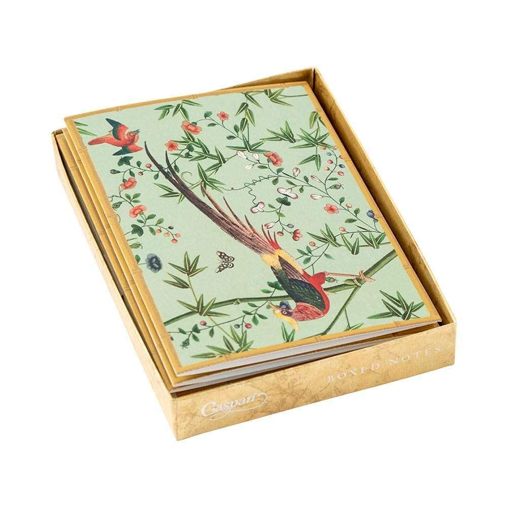 Premium Caspari Chinese Blue Wallpaper Boxed Note Cards - Set of 8 Elegant Cards & Envelopes | Perfect for Thank You Notes, Wedding Invitations & Special Occasions