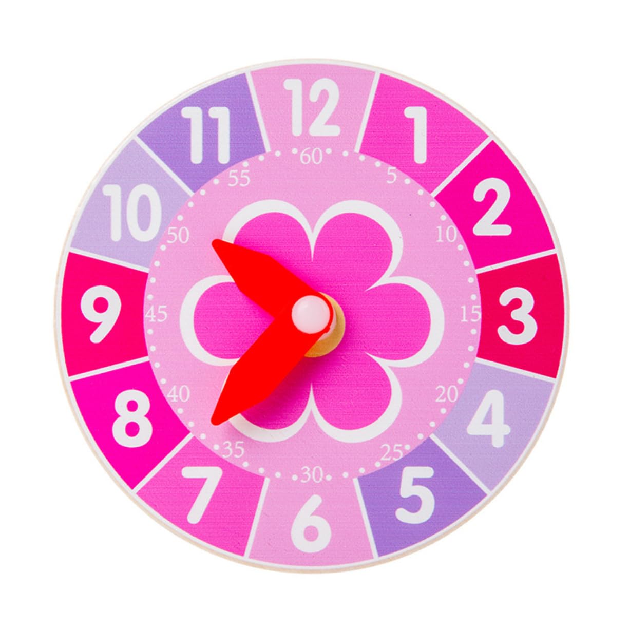 2-Piece Wooden Educational Clock Toy Set for Kids - Learning Time with Cartoon Alarm Clock & Bamboo Puzzle - Perfect for Preschool, Classroom & Homeschooling