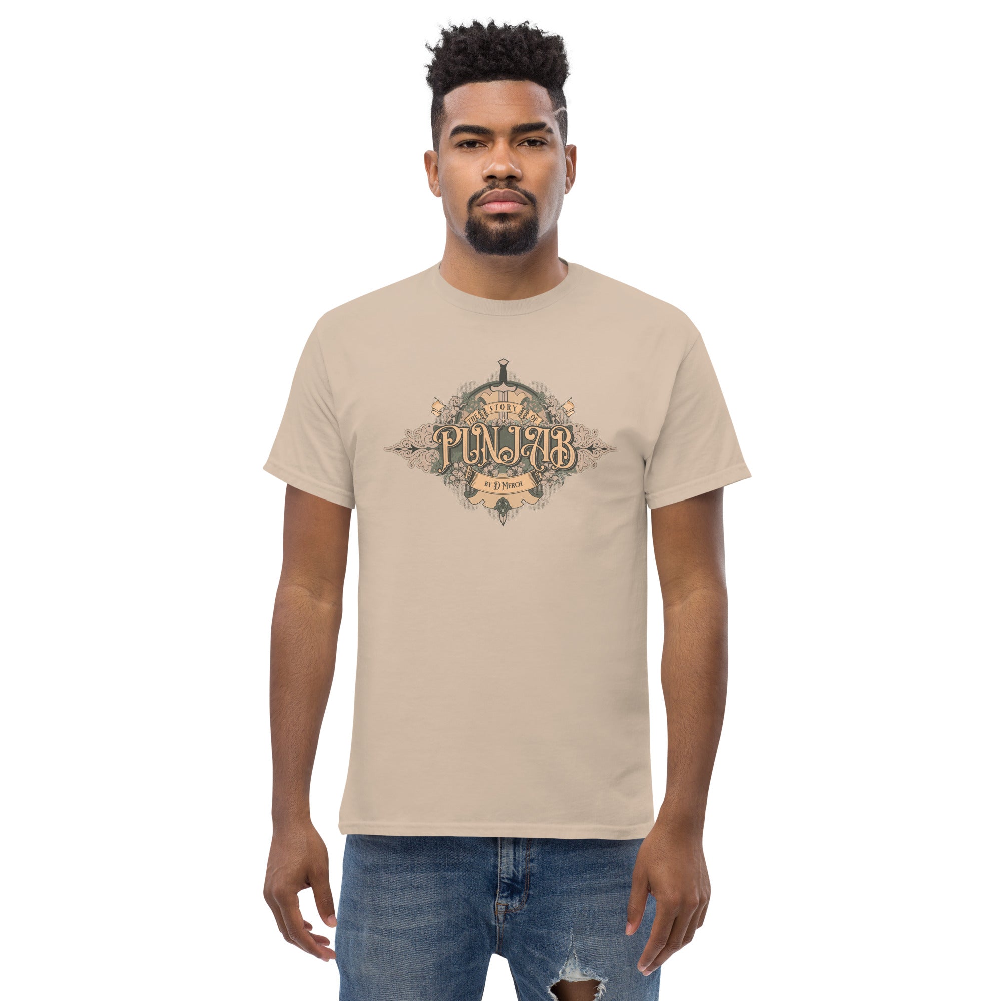 Story of Punjab Men's Classic Cotton T-Shirt | Comfortable Casual Wear for Everyday Outfits | Perfect for Street Style, Weekend Outings & Travel